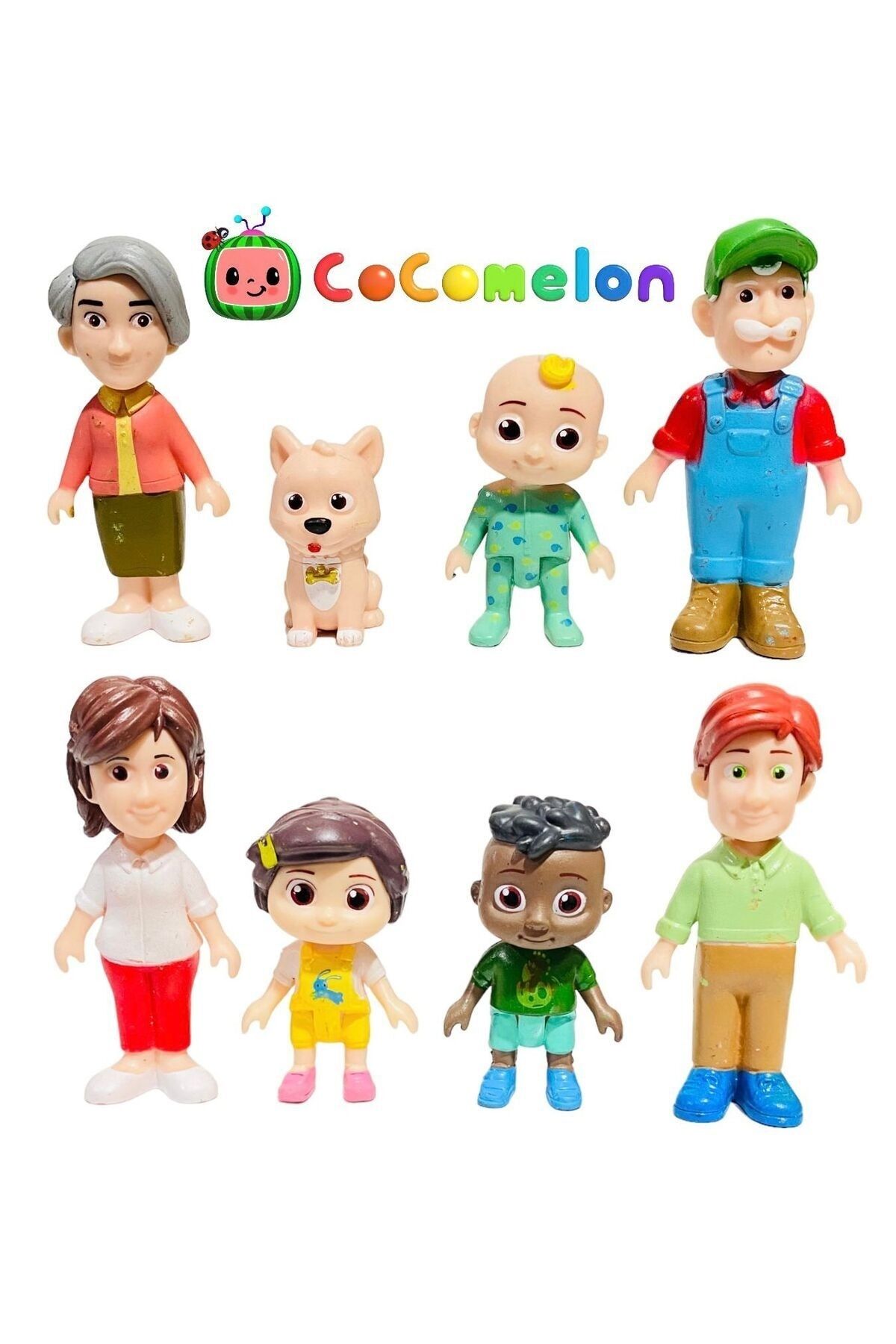 tmtoysandmore Cocomelon mom,jj,bingo,dog,tomtom,yoyo aile Et Malzeme