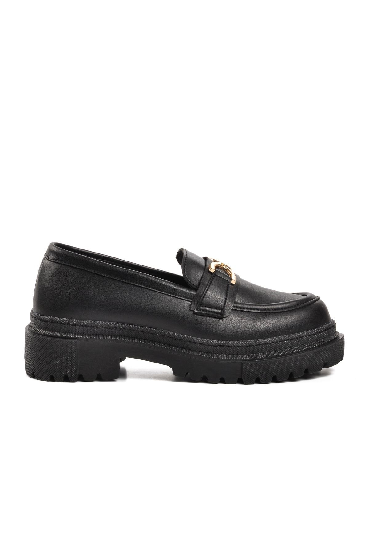WALKWAY Wlky-16 Siyah Kadın Loafer Ayakkabı
