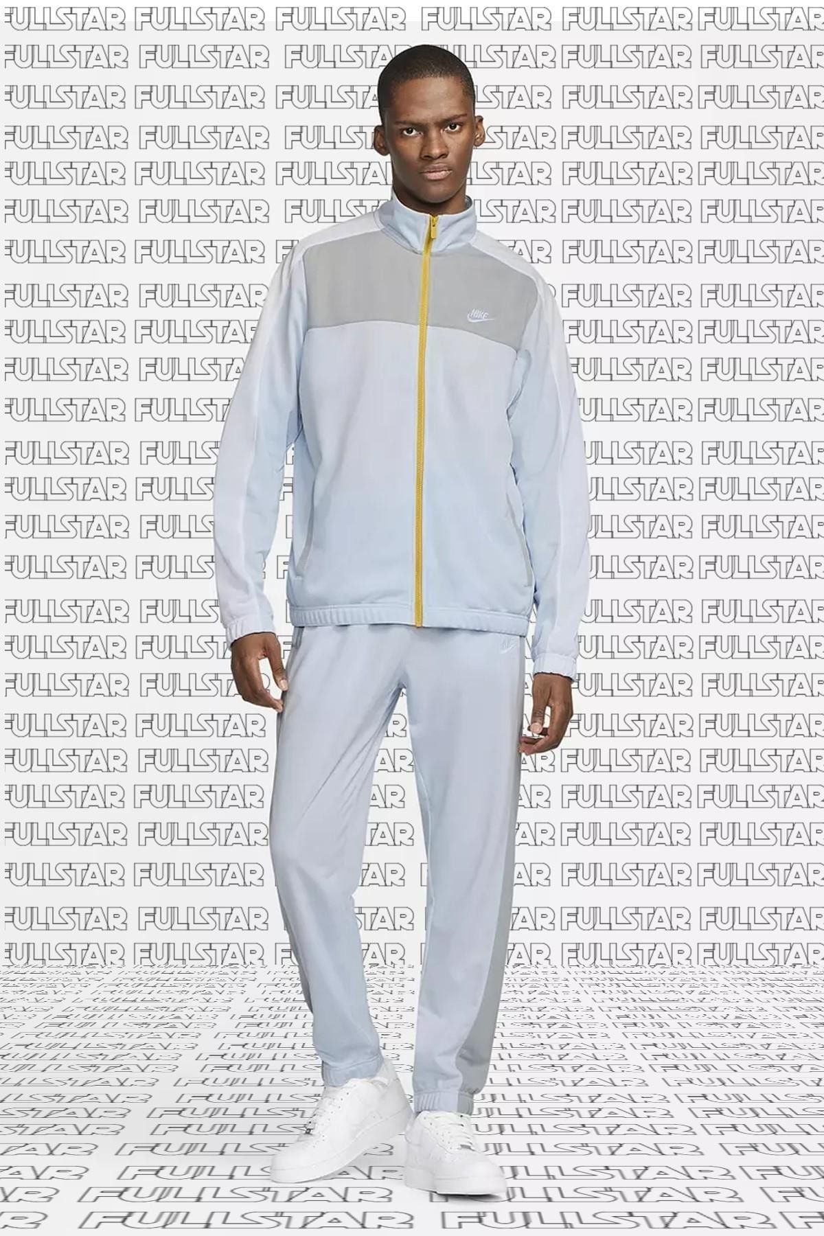 Nike Sportswear Classic Track Suit Eşofman Takımı Mavi Gri