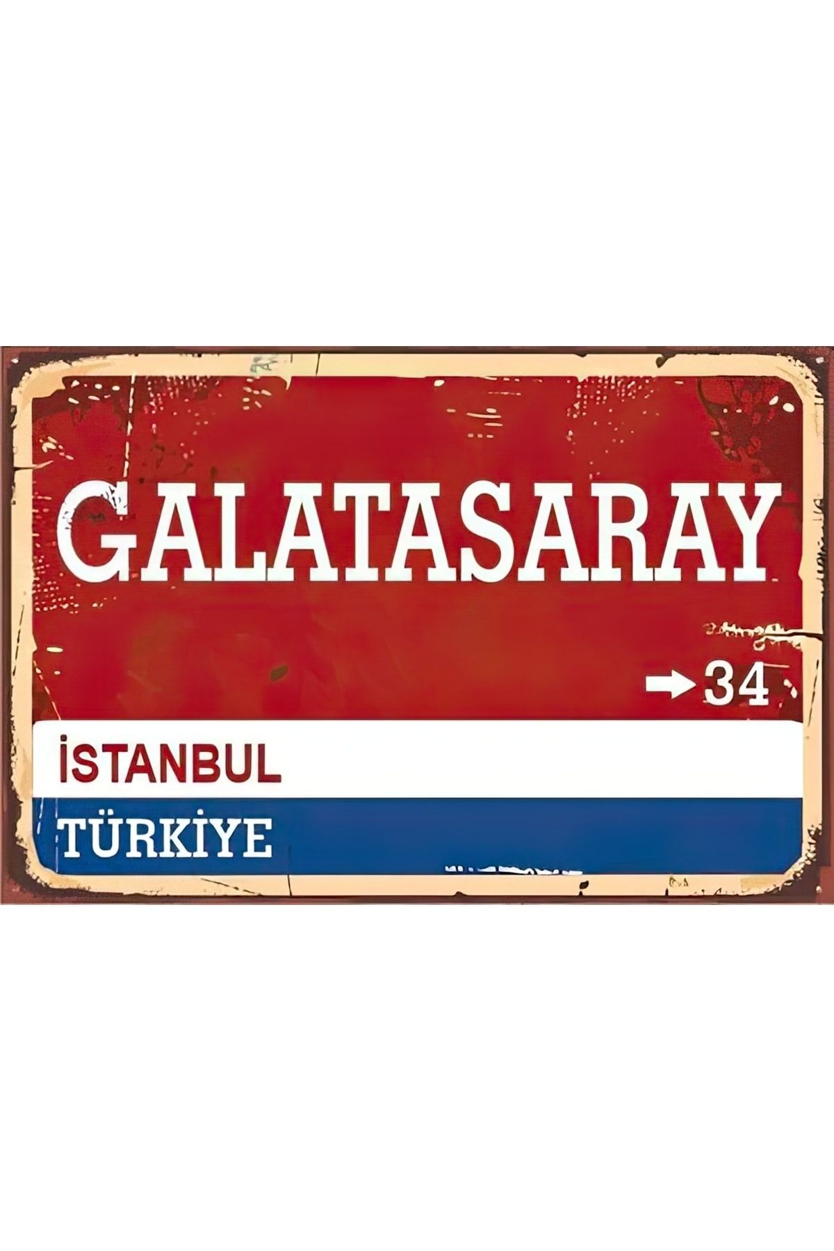 uzuntuning Galatasaray Sokak Tabelası Posteri