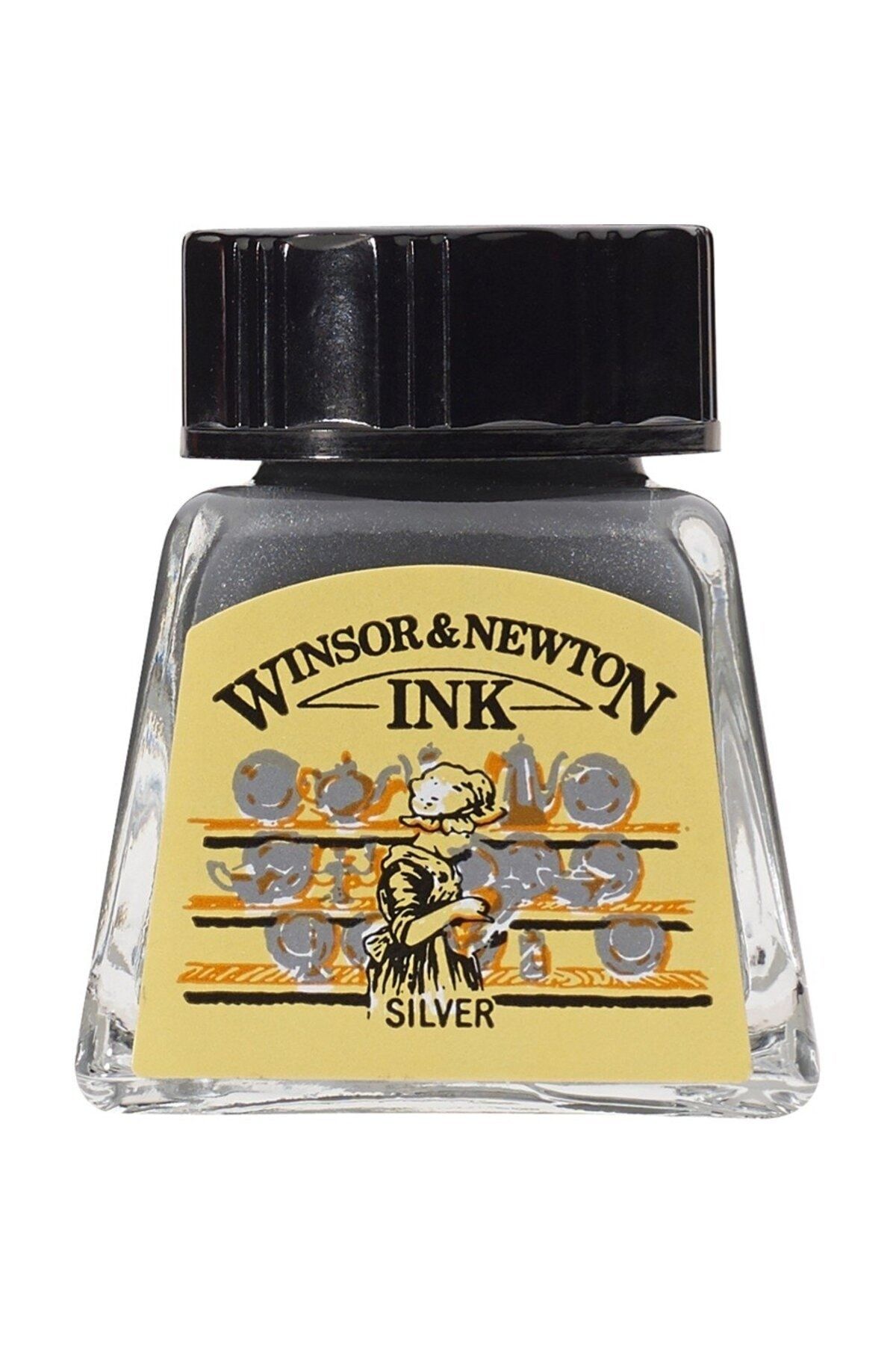 Winsor Newton Drawing Ink Çini Mürekkebi 14ml 617 Silver