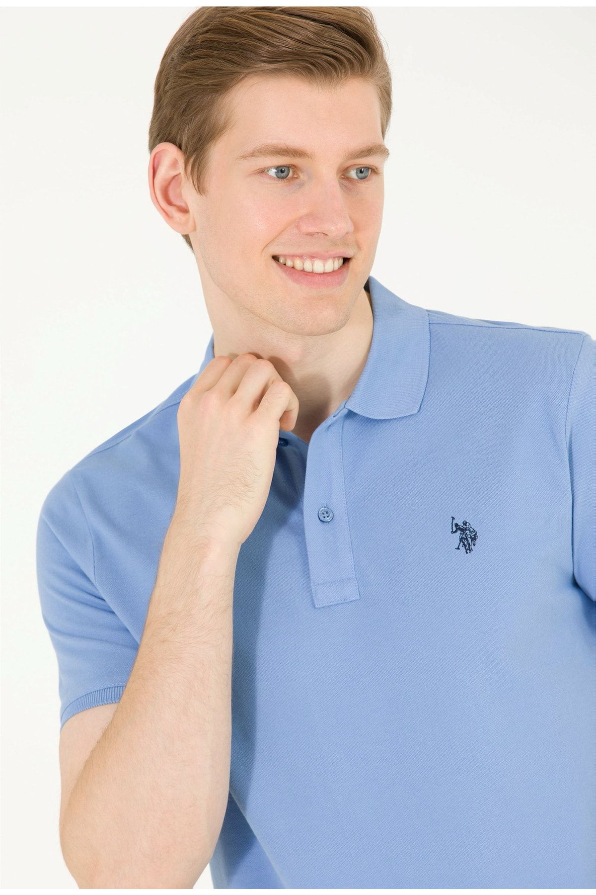 U.S. Polo Assn. U.S. Polo Assn. Koyu Mavi Basic Polo Yaka Erkek T-shirt
