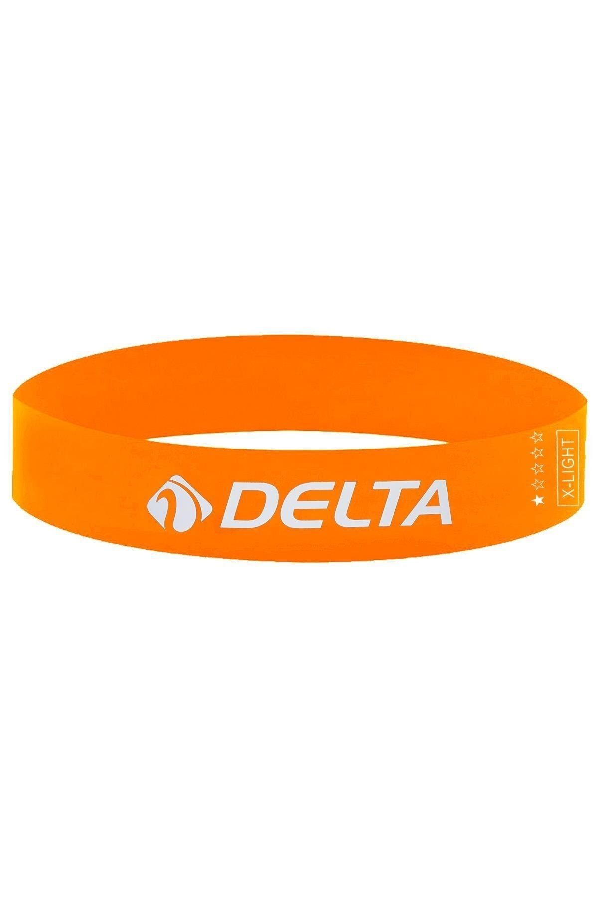 Delta Latex Ekstra Hafif Sert Aerobik Pilates Direnç Egzersiz Bandı Squat Lastiği (Uç Kısmı Kapalı)