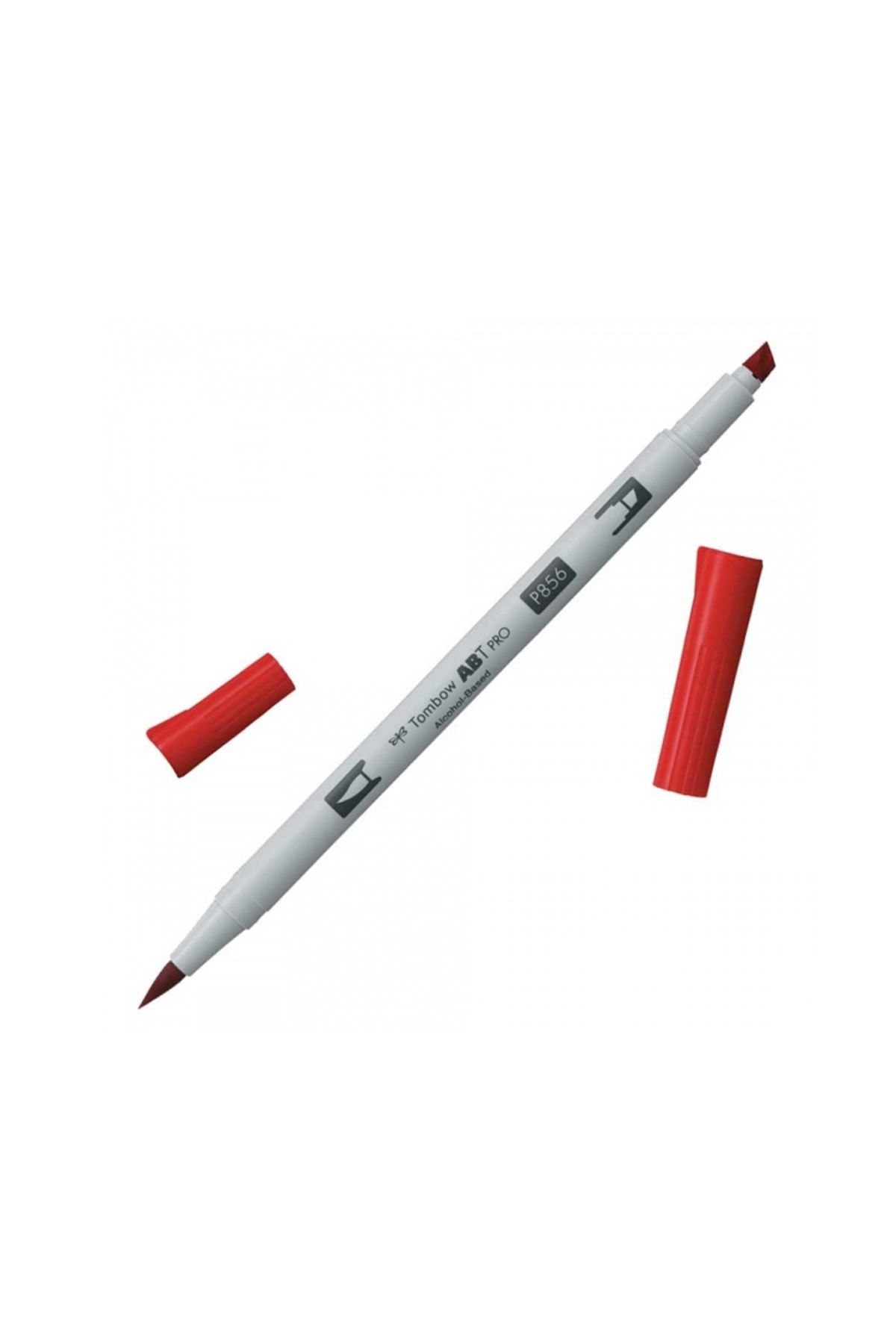 Tombow AB-TP PRO Dual Brush Pen Grafik Kalemi Poppy Red (Chinese Red) 856