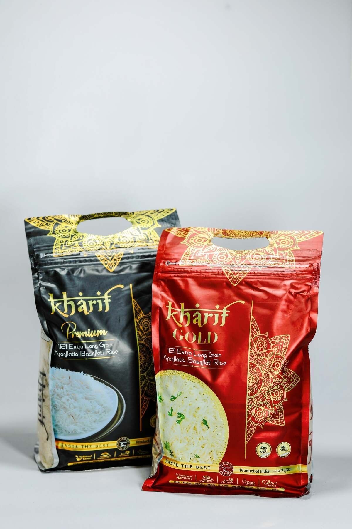 Kharif Dolgun ve İri Taneli Uzak Doğu Basmati Hint İran Pirinci (10KG)