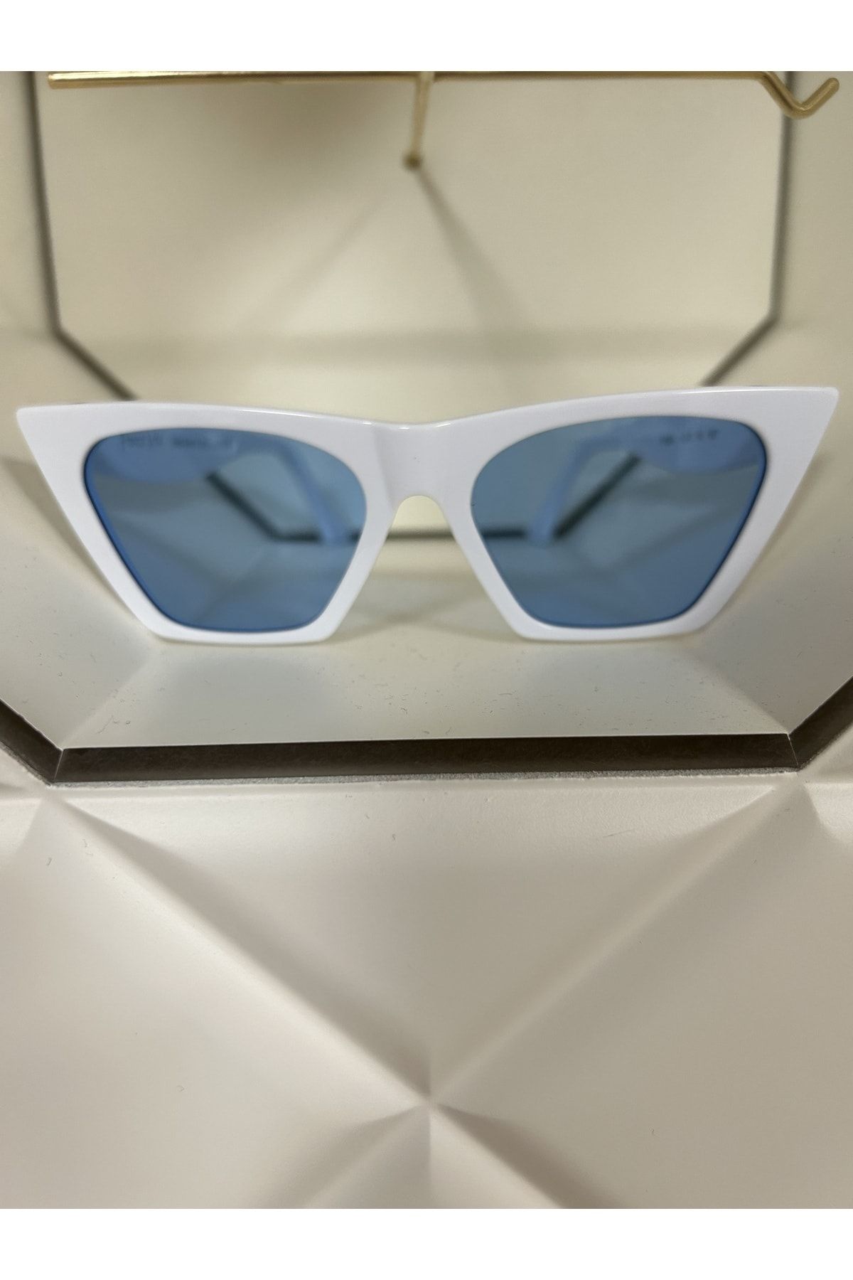 FRANCO VITAL Fvsumawht Kadın Güneş Gözlüğü Beyaz Kemik Çerçeveli Degrade Lens Uv400