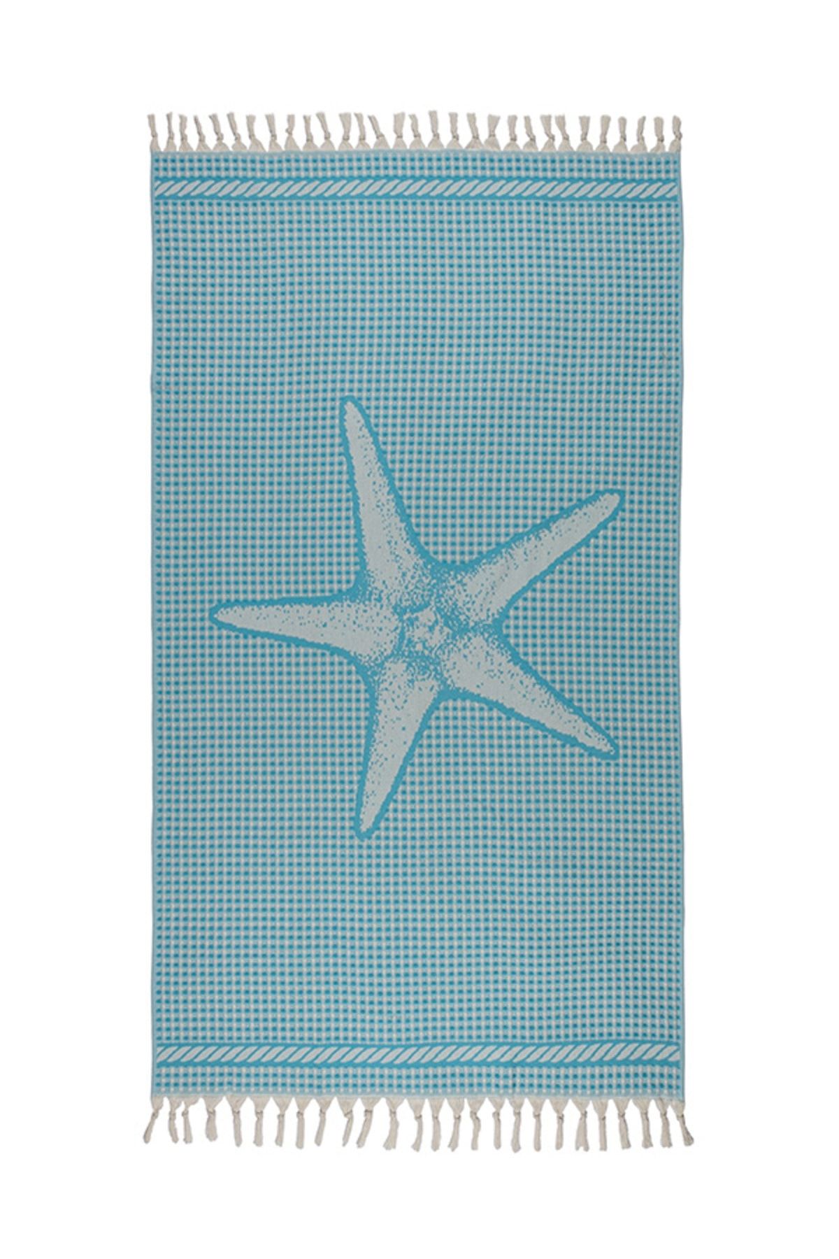 Gleam Atelier Peştemal Denizyıldızı Desen 90*170 Cm, %100 Pamuk