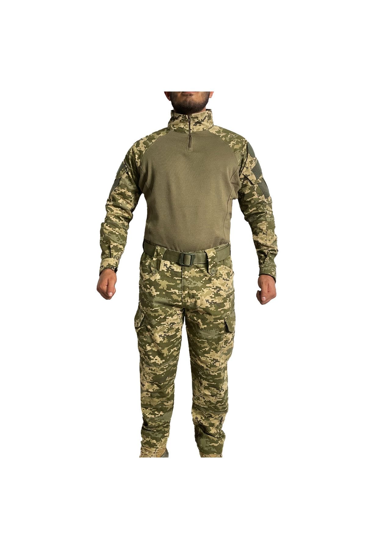 wolftrap Dijital Kamuflaj Tişört Pantolon Takım, Kamuflaj Desenli Airsoft Askeri Üniforma
