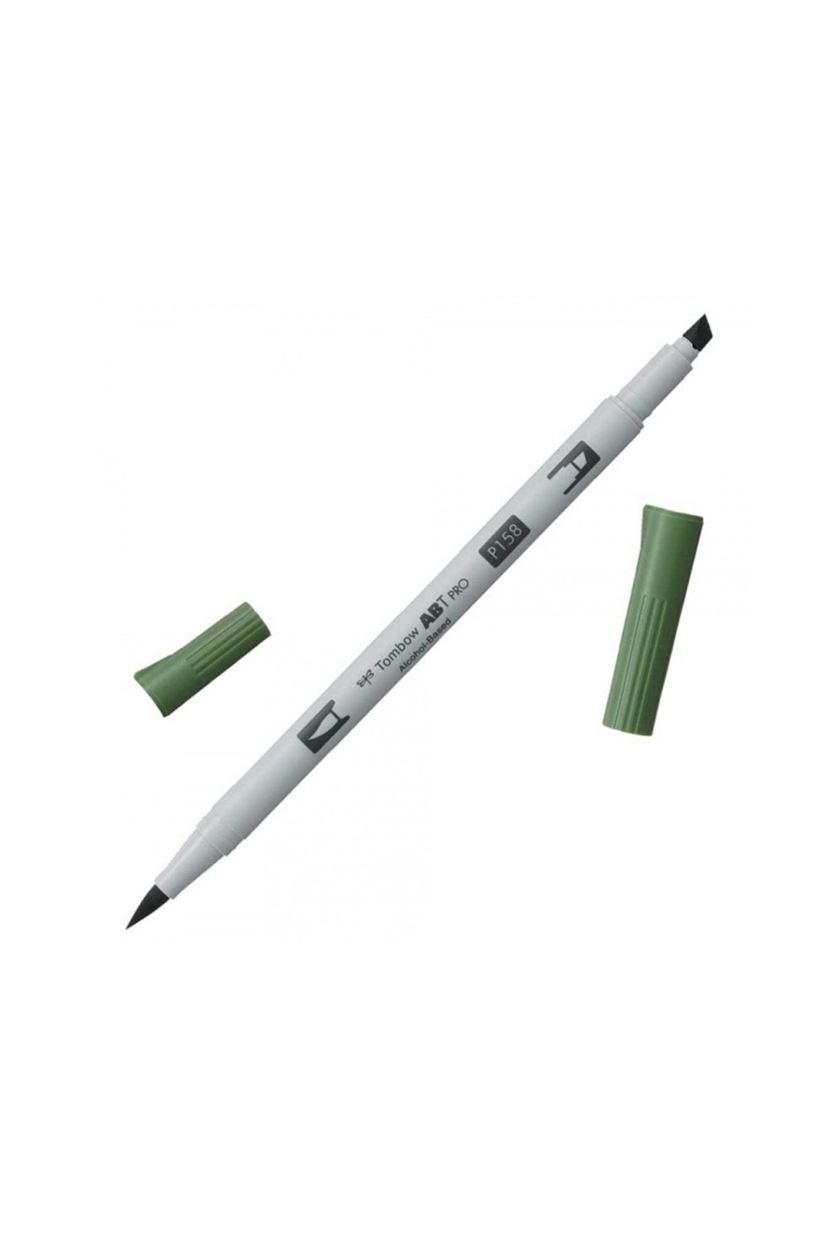 Tombow AB-TP PRO Dual Brush Pen Grafik Kalemi Dark Olive 158