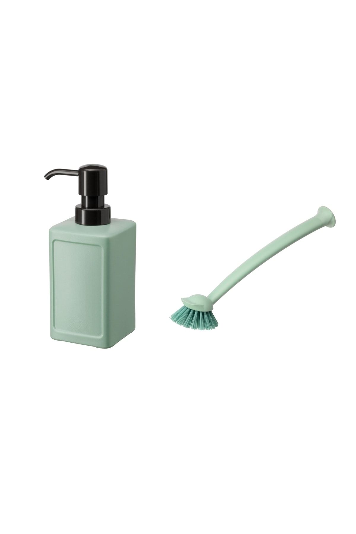 IKEA İkea Yeşil Sabunluk ve Fırça Seti Yeşil Set