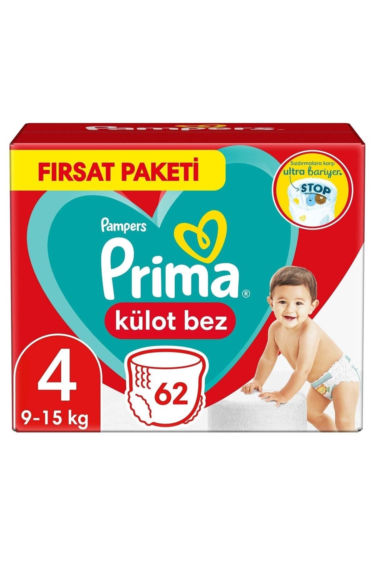 Prima Prıma Kulot Bez Fırsat Paket 4 Beden Maxı 9-15 Kg 62'Lı