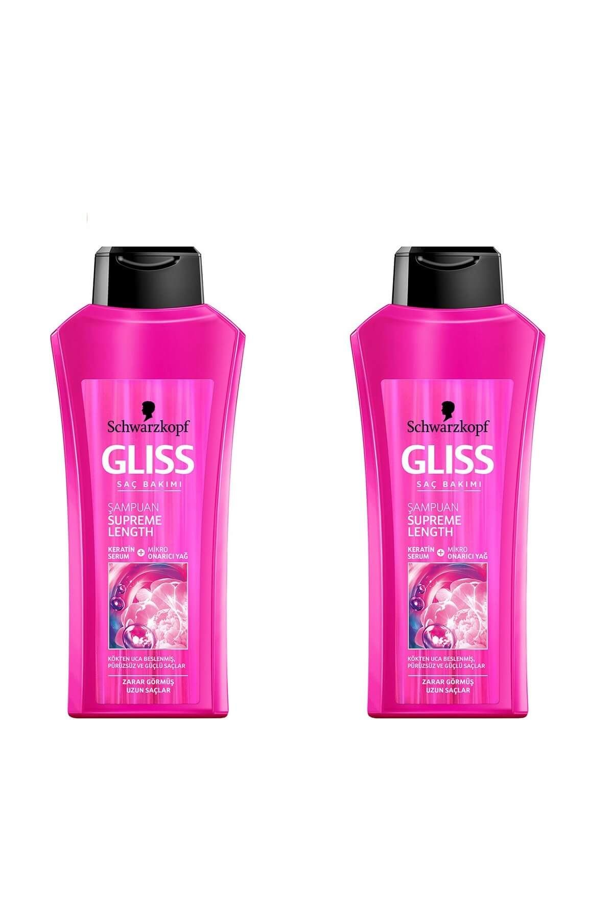 Gliss Supreme Length Şampuan 525 ml x 2 Adet