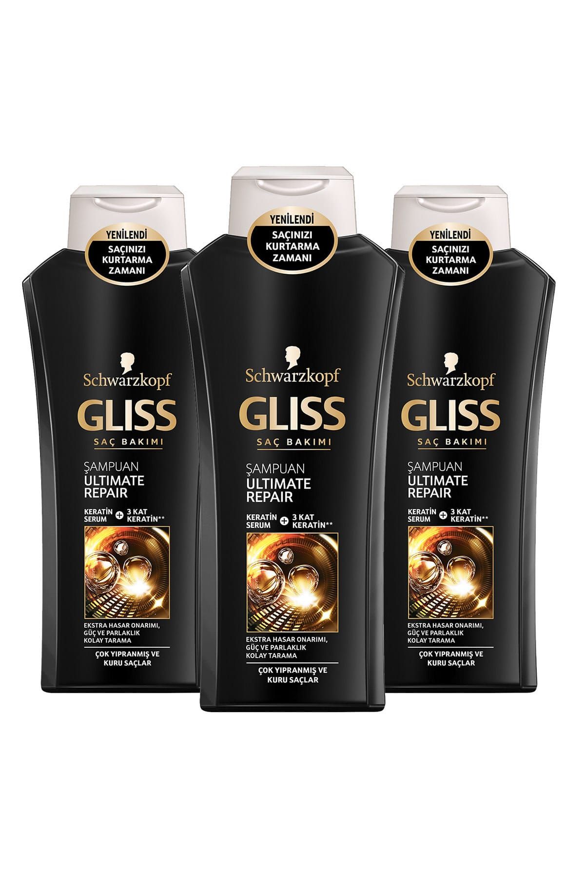 Gliss Ultimate Repair Şampuan 525 ml x 3