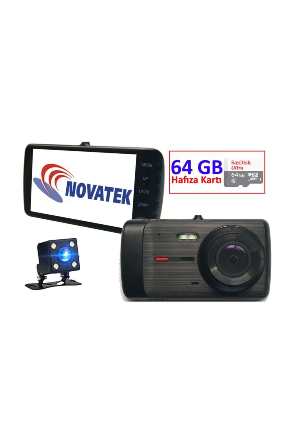 Novatek Nt92d+64gb Hafıza Kartlı Full Hd Gece Görüşlü Araç Kamera