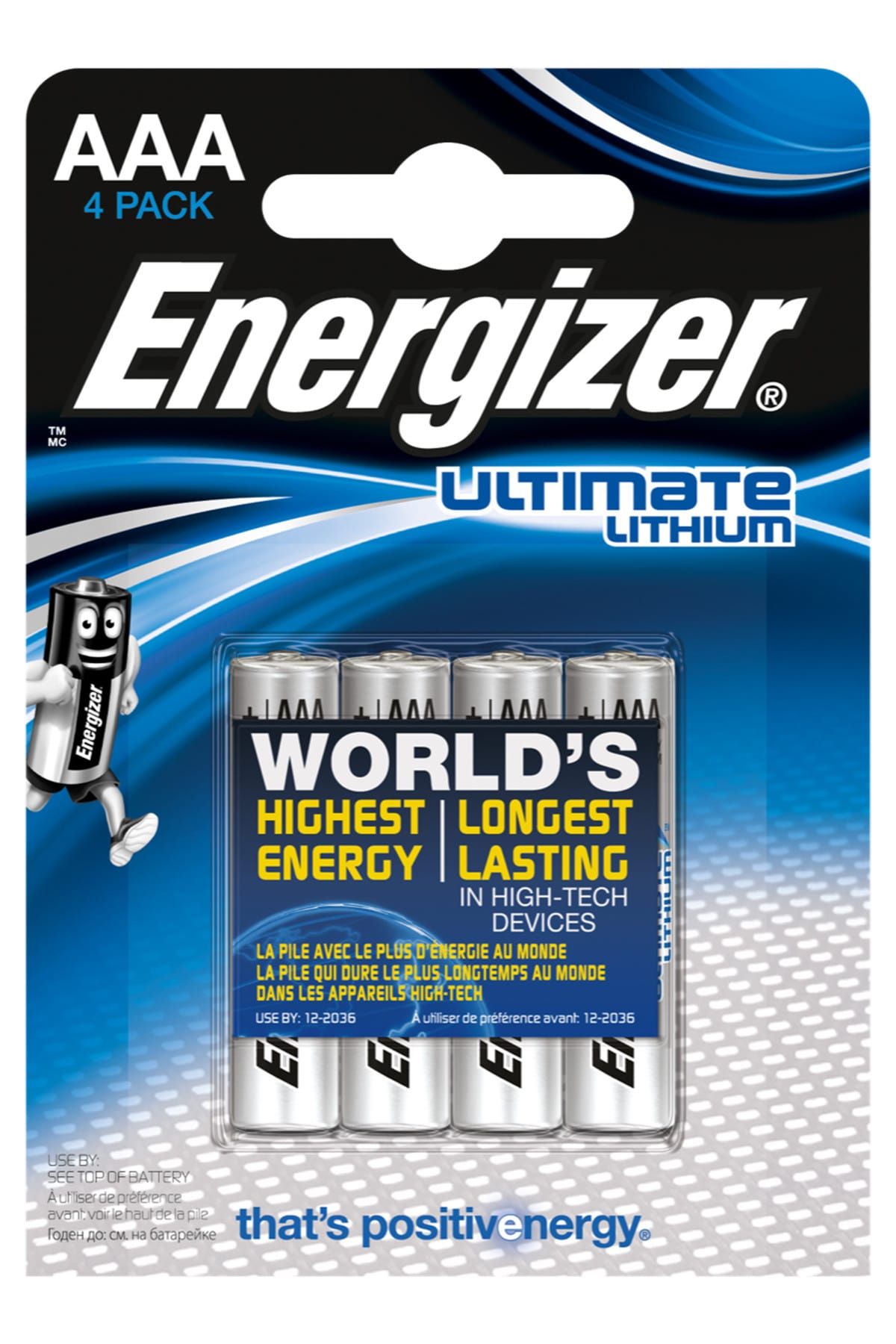 Energizer Ultimate Lithium AAA 4 lü Pil