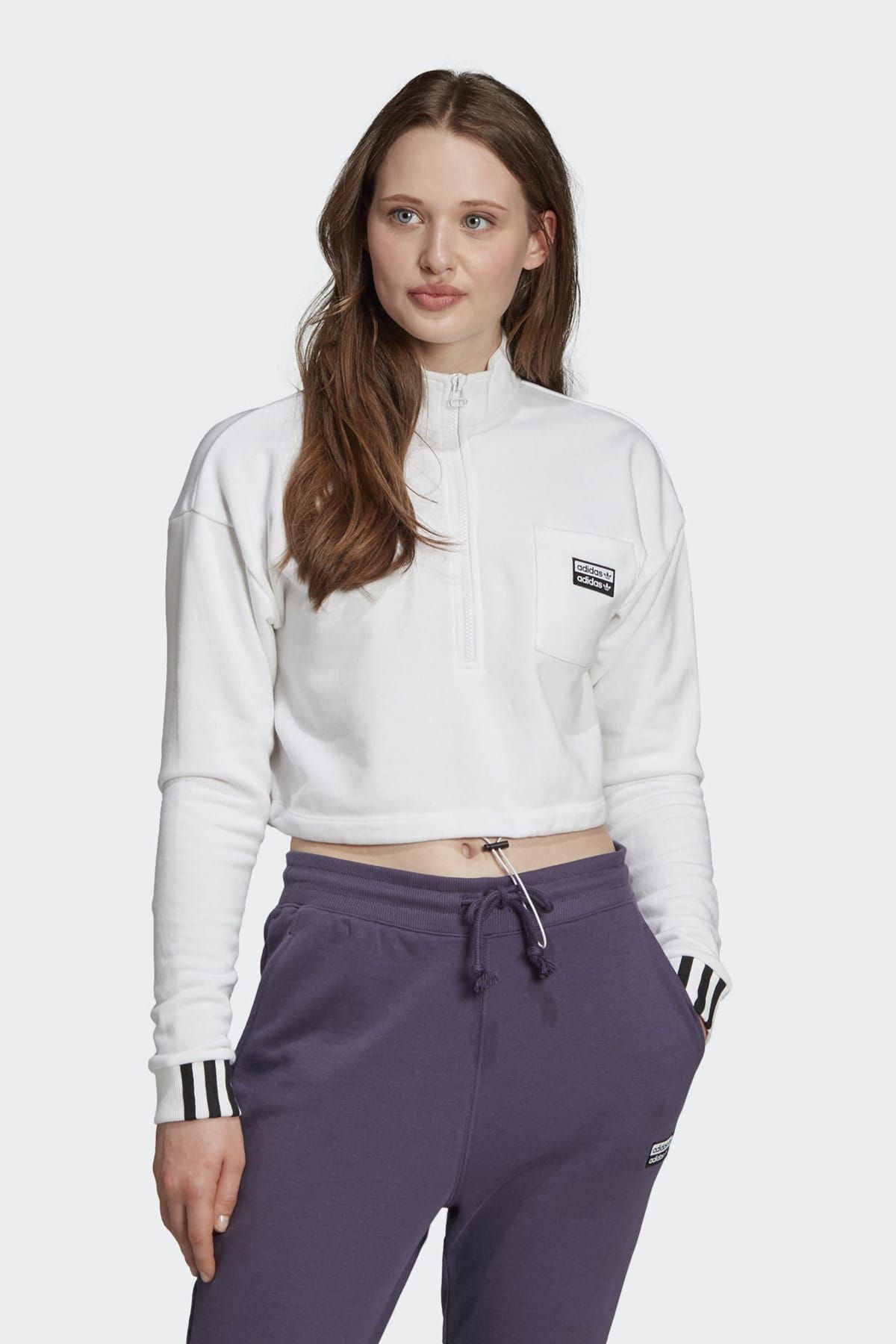 adidas Kadın Sweatshirt Half Zip   - EH8704