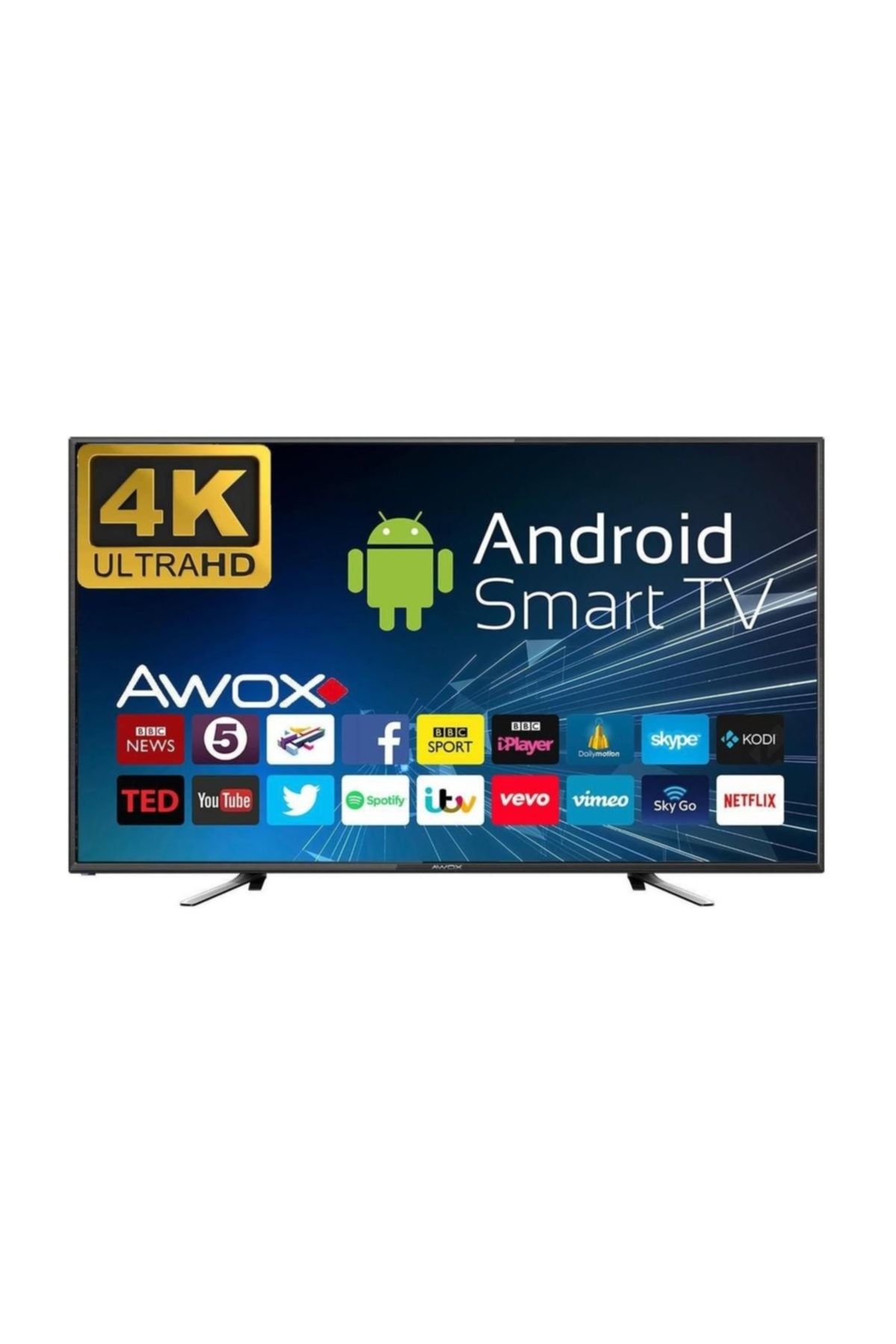 AWOX U5100STR 50'' 127 Ekran Uydu Alıcılı 4K Ultra HD Smart LED TV