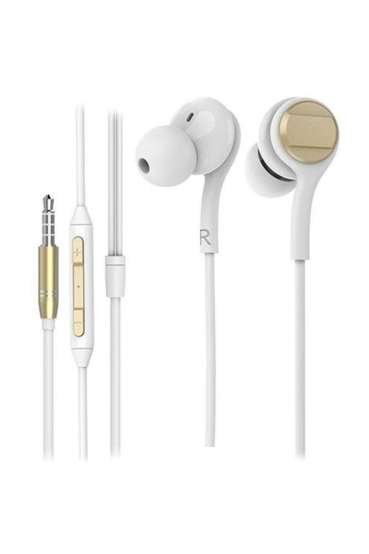 Snopy SN-X04 EPSİLON Mobil Telefon Uyumlu Beyaz/Gold Kulak İçi Mikrofonlu Kulaklık