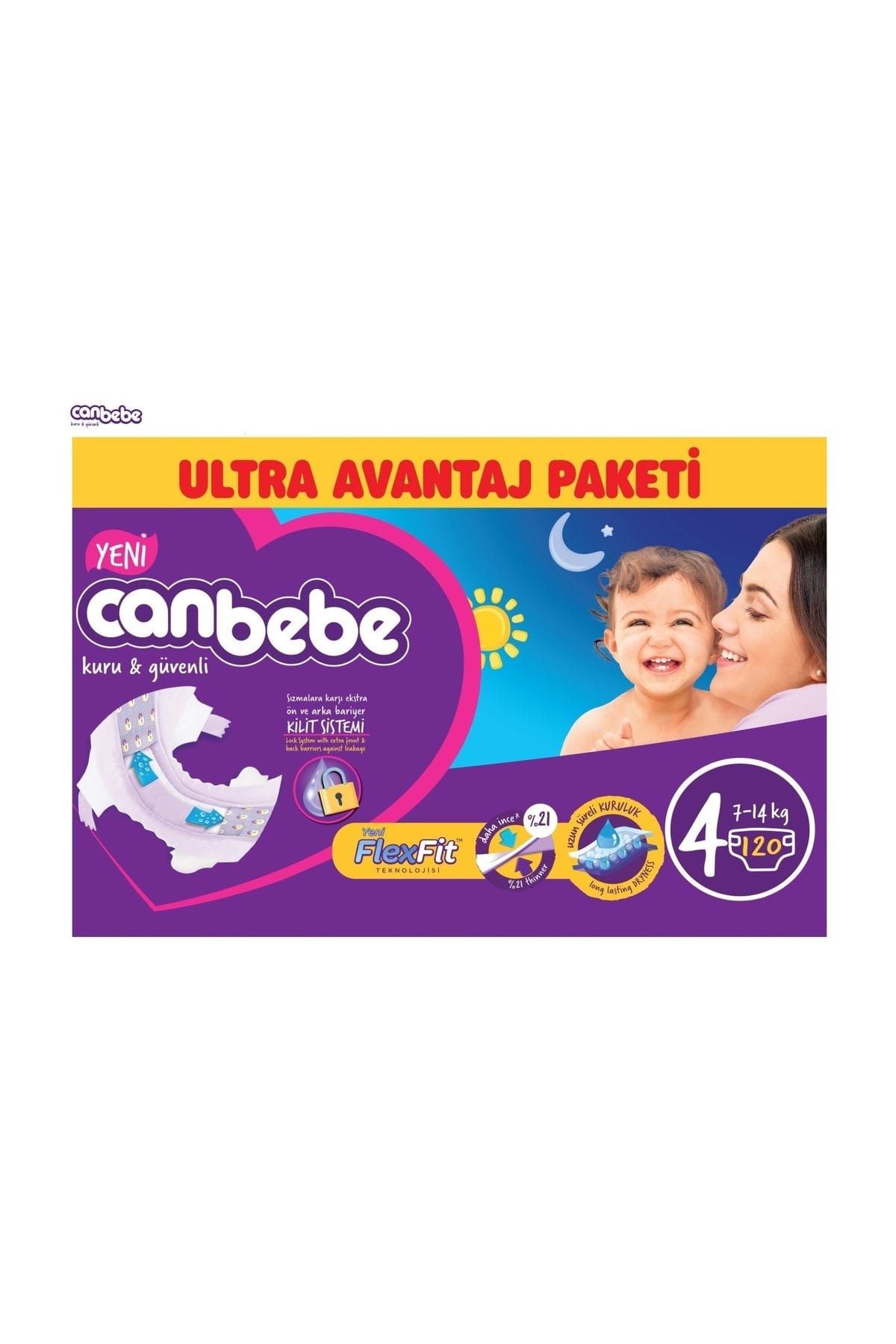 Canbebe Ultra Avantaj Paket 4 Numara Maxi 120 Adet