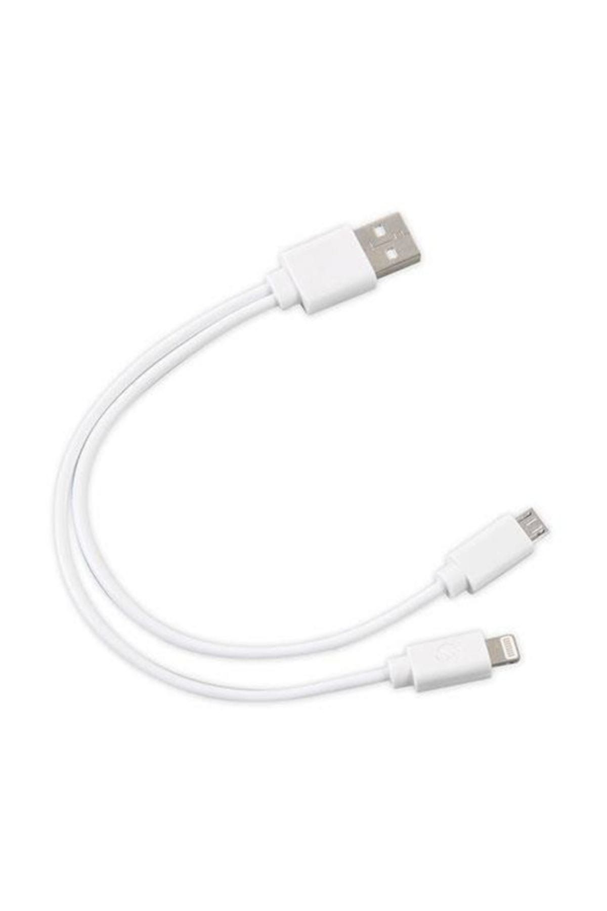 S-Link SL-IP53 USB iPhone 6/7/8 + Micro 5Pin Çevirici Kablo