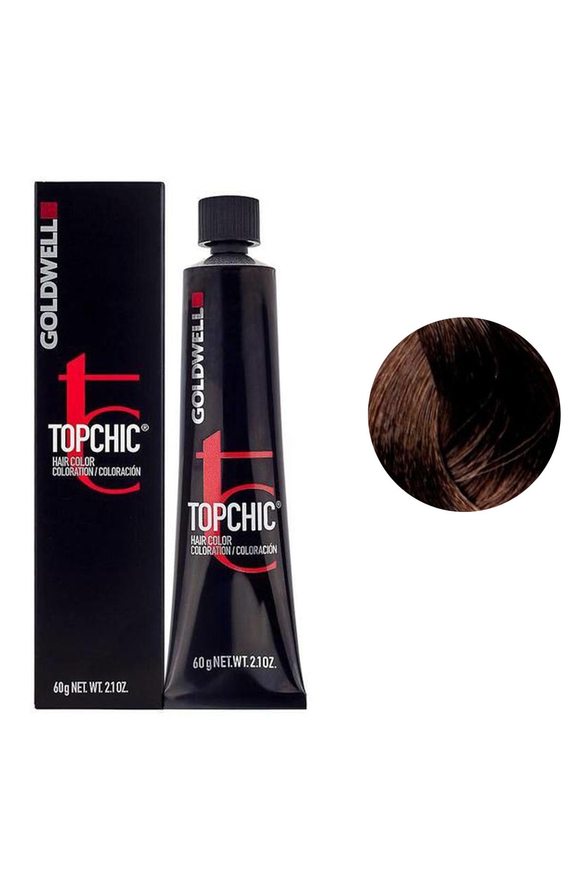 GOLDWELL Topchich Kalıcı Saç Boyası 60 ml - 5GB Açık Altın Kahve 4021609000570 (Oksidansız)