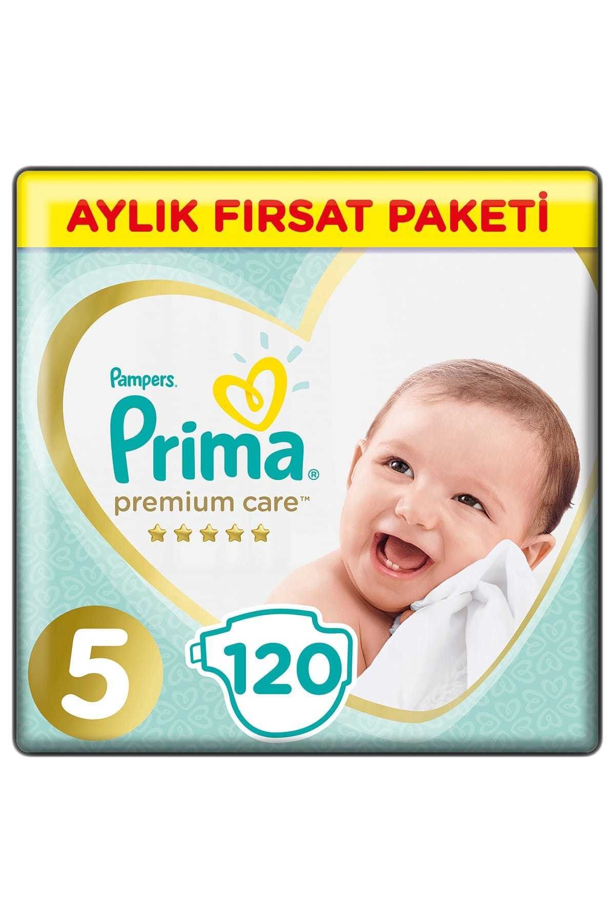 Prima Bebek Bezi Premium Care 5 Beden 120 Adet Aylık Fırsat Paketi