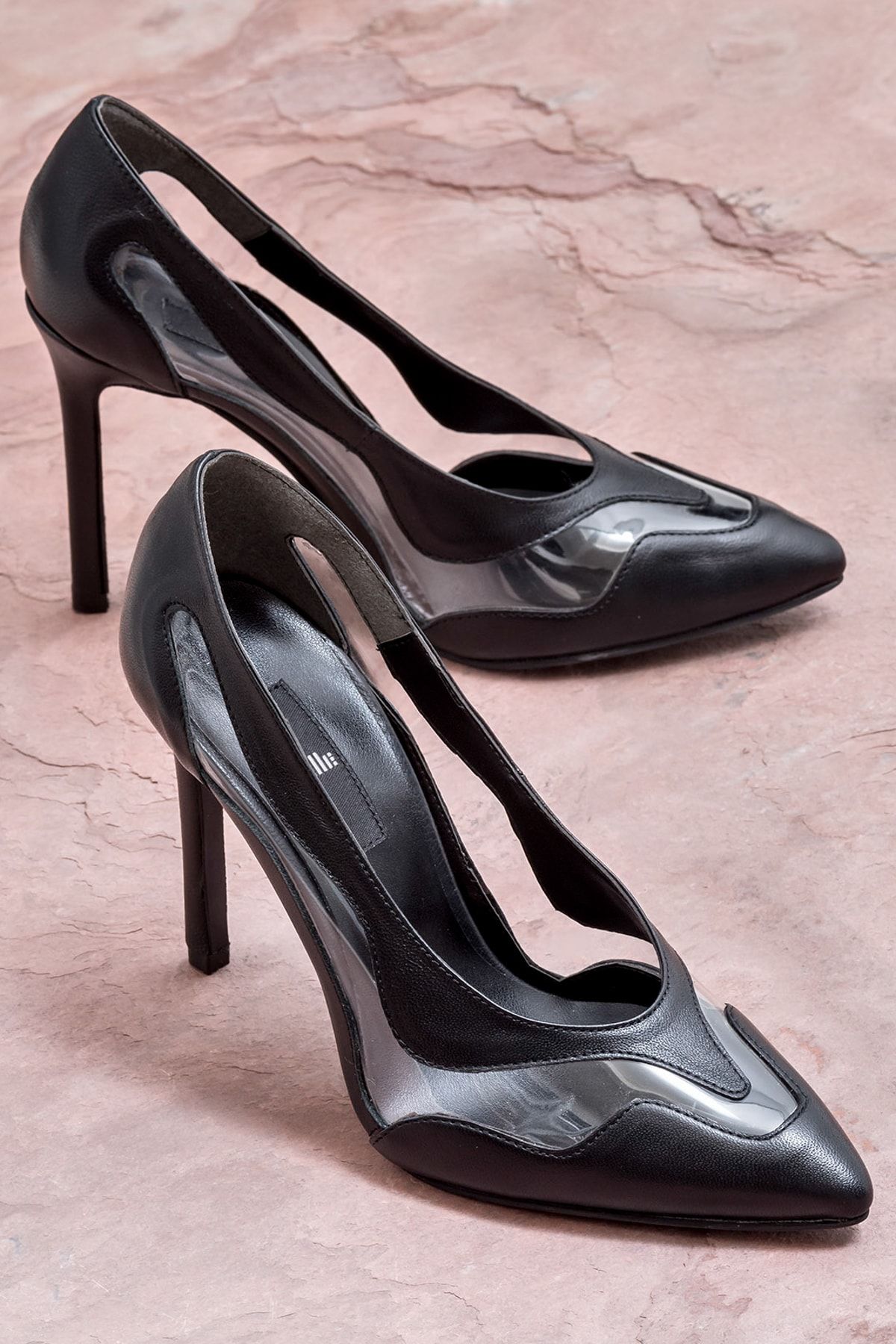Elle BLAGUN Siyah Kadın Topuklu Ayakkabı