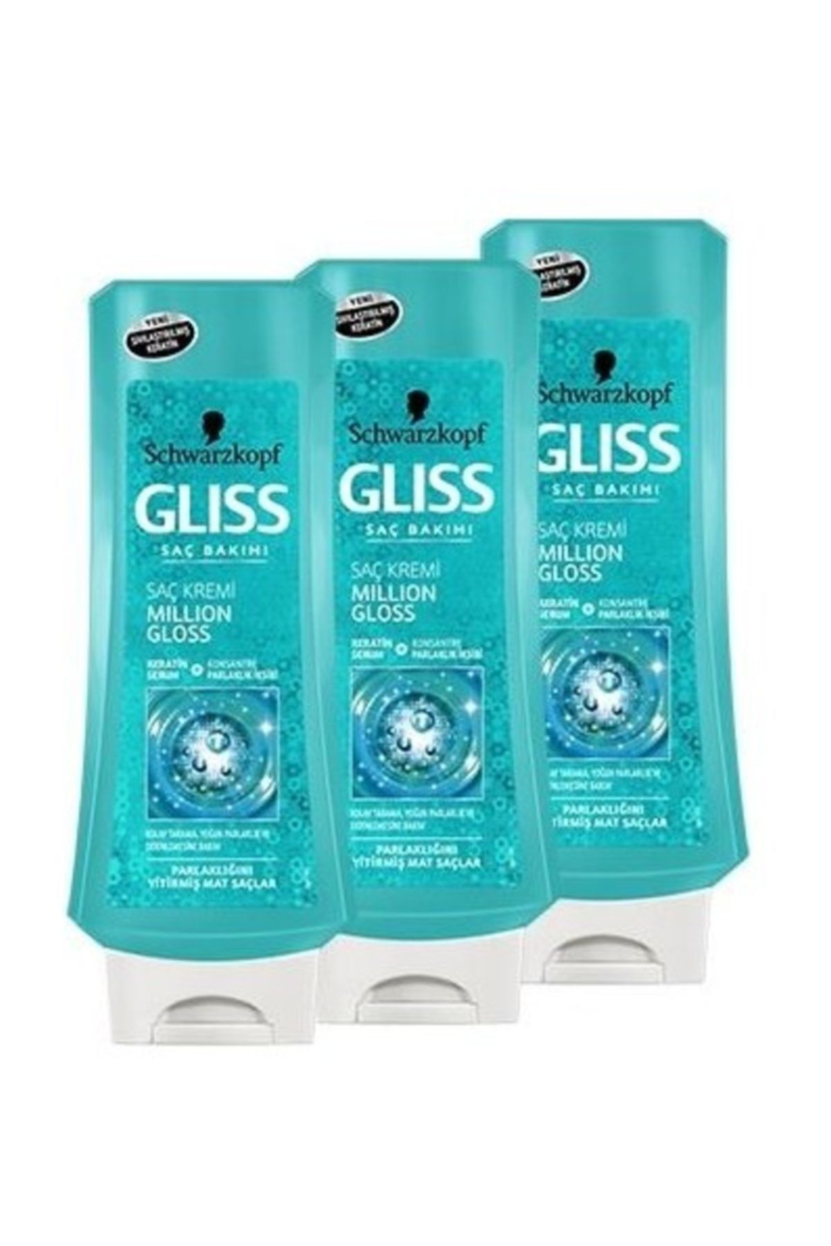 Gliss 400Ml Million gloss Saç Kremi x 3 Adet