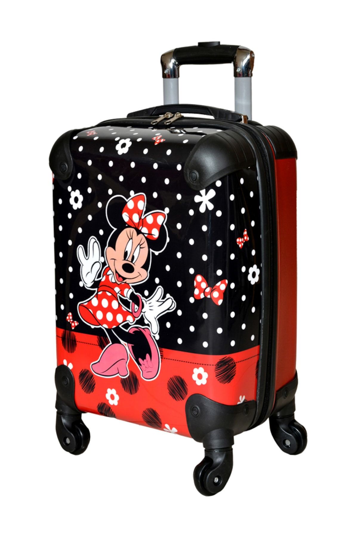Laguna Kız Çocuk Kırmızı  Mickey Mouse Valiz 124