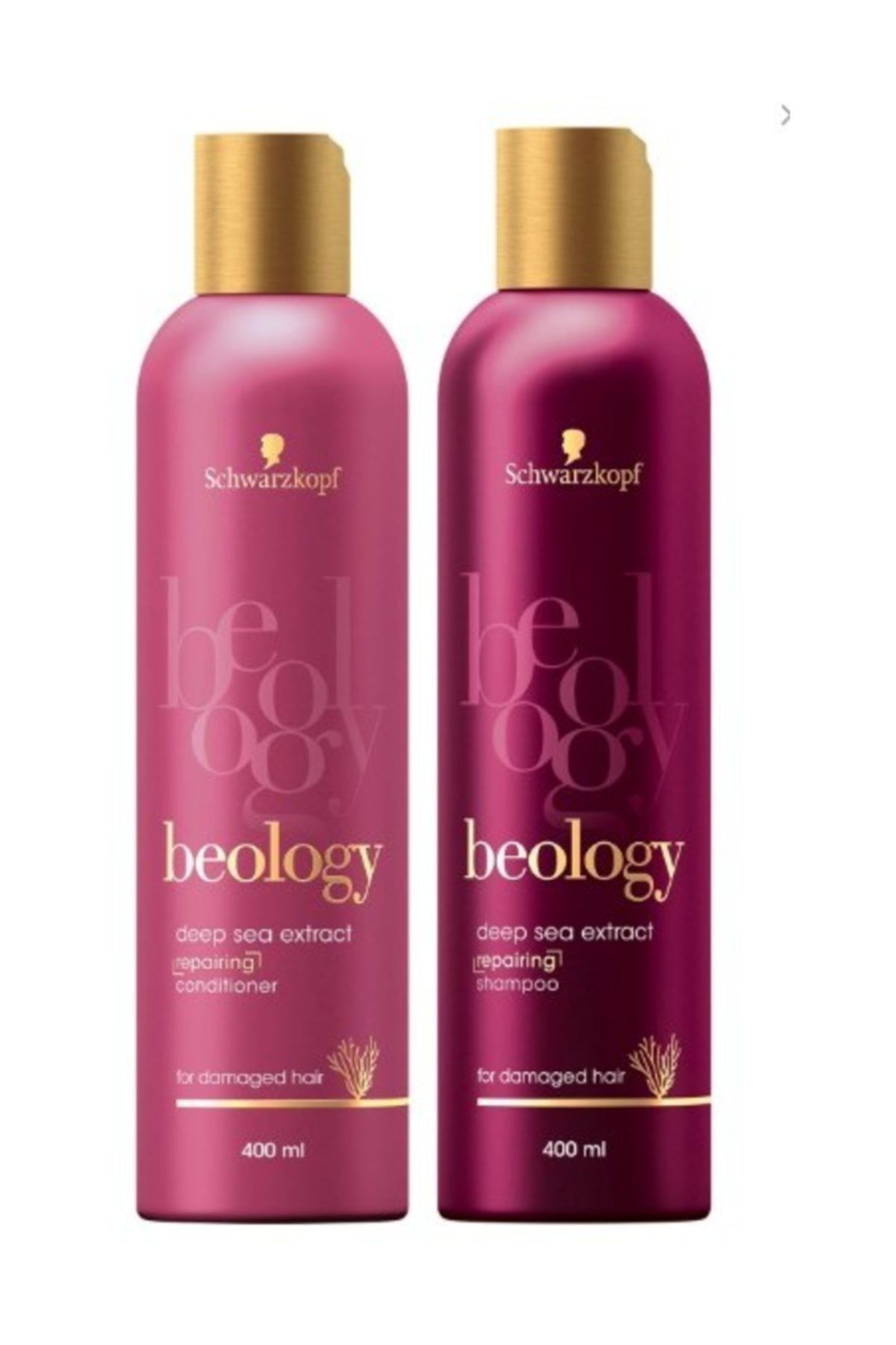 Beology Saç Bakım Şampuanı Onarıcı Seri 400 ml + Saç Bakım Kremi Onarıcı Seri 400 ml 2 Li