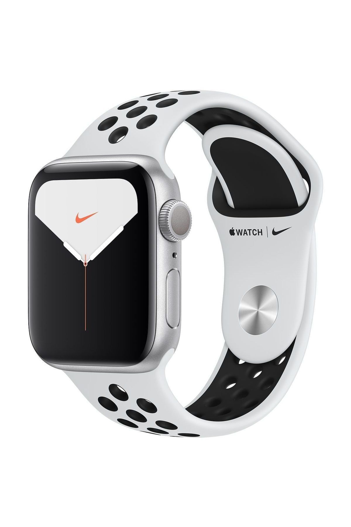 Apple Watch Nike Series 5 GPS 40 mm Gümüş Rengi Alüminyum Kasa ve Nike Spor Kordon