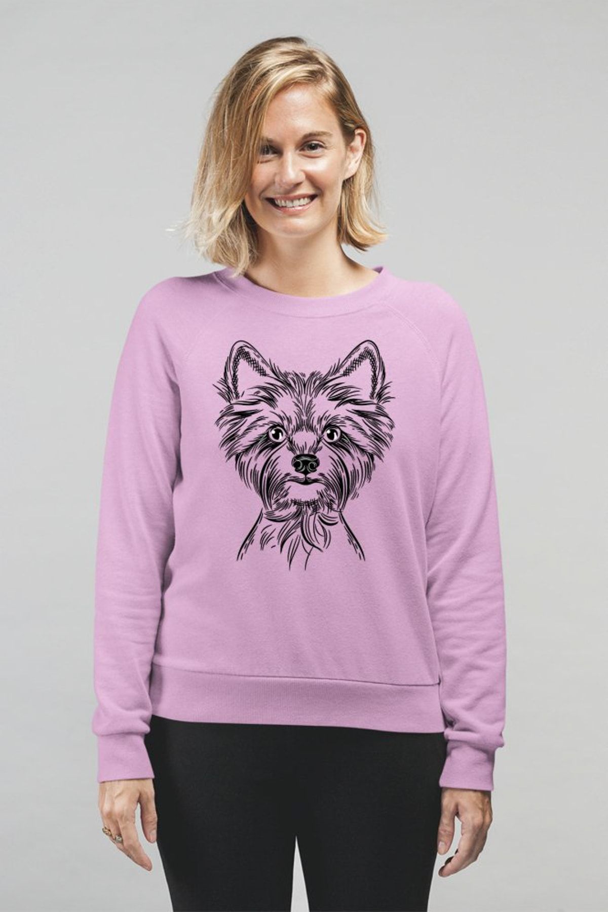 Angemiel Wear Rocksher Terrier Kadın Sweatshirt A0578WK