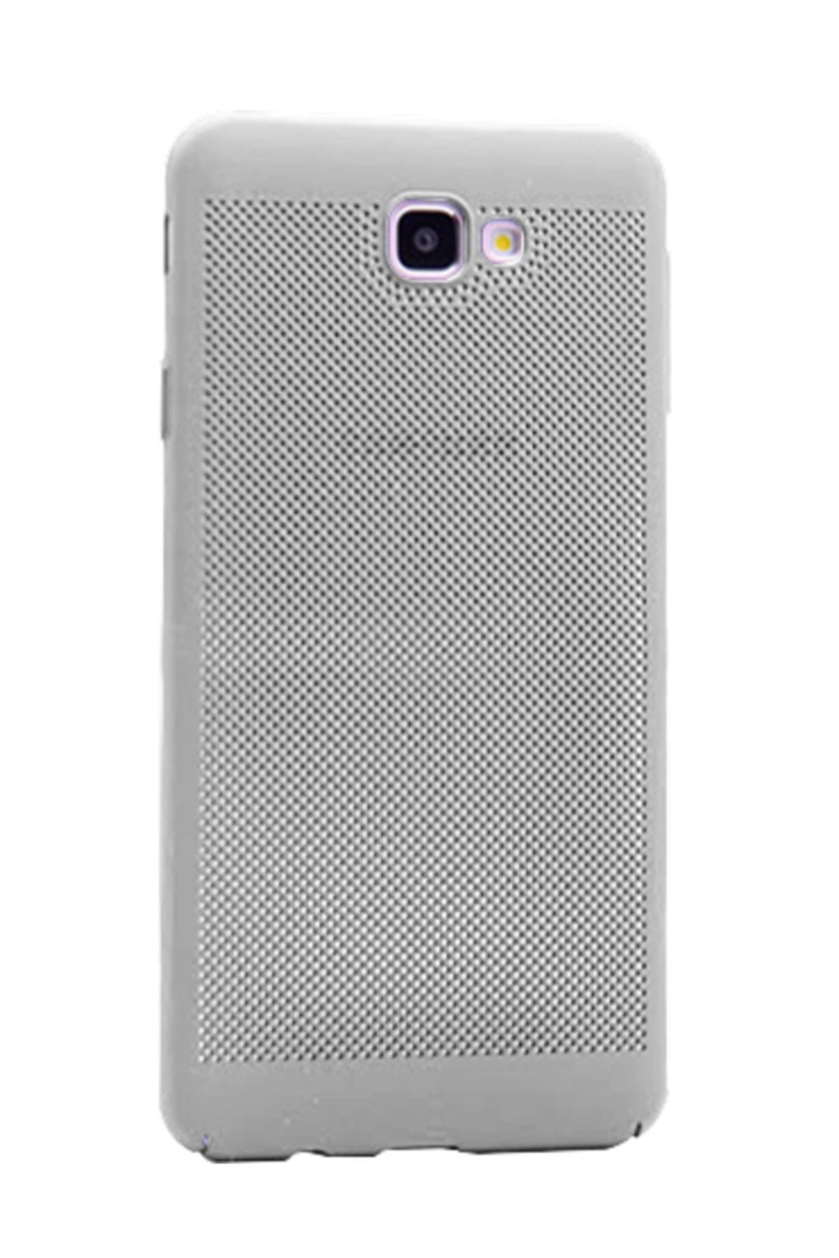 Microsonic Vent Hole Rubber  Galaxy A7 2017 Kılıf, Microsonic Gümüş