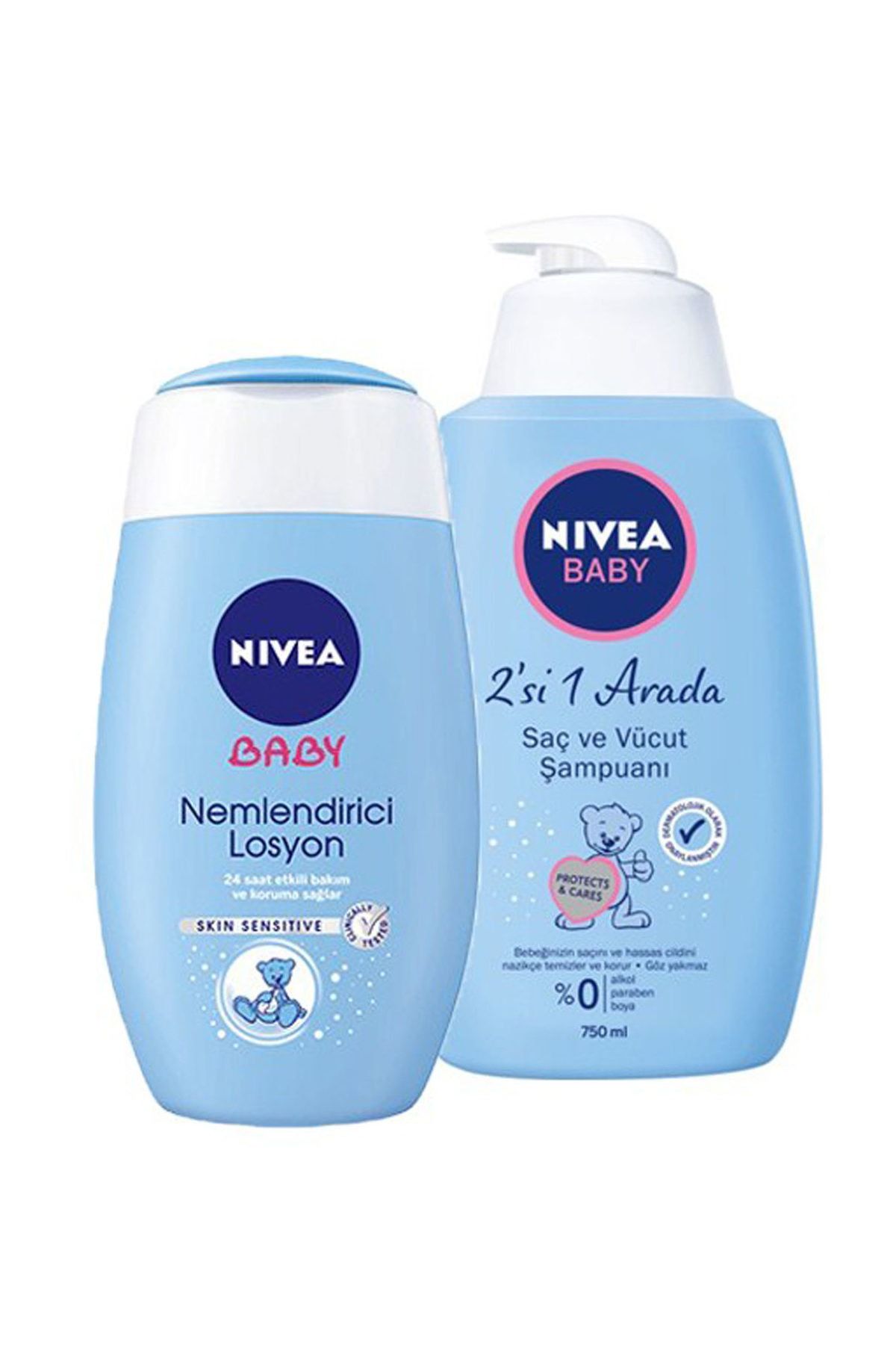 NIVEA Baby Şampuan 750Ml + Nivea Baby Losyon 200 ml