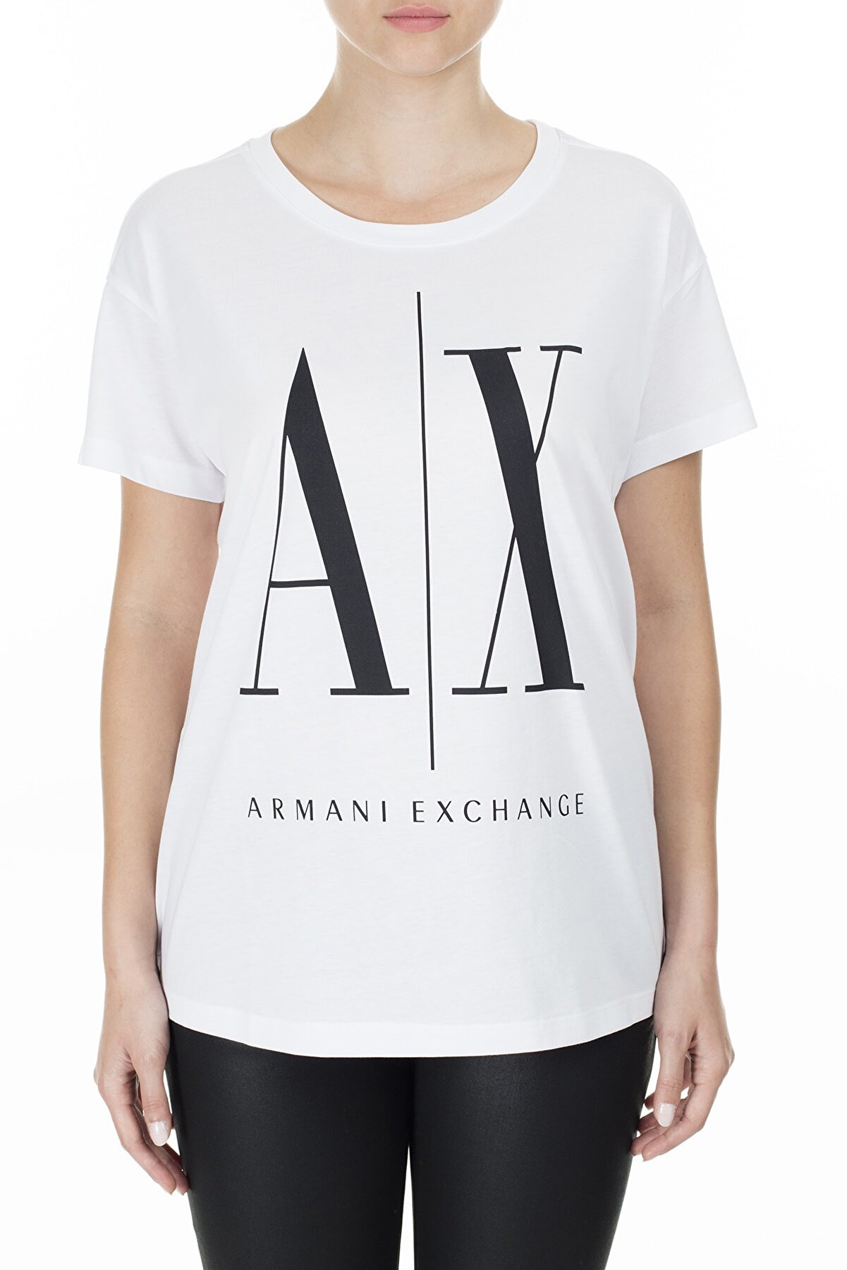 Armani Exchange Kadın Beyaz T-Shirt 8NYTCX YJG3Z 5100
