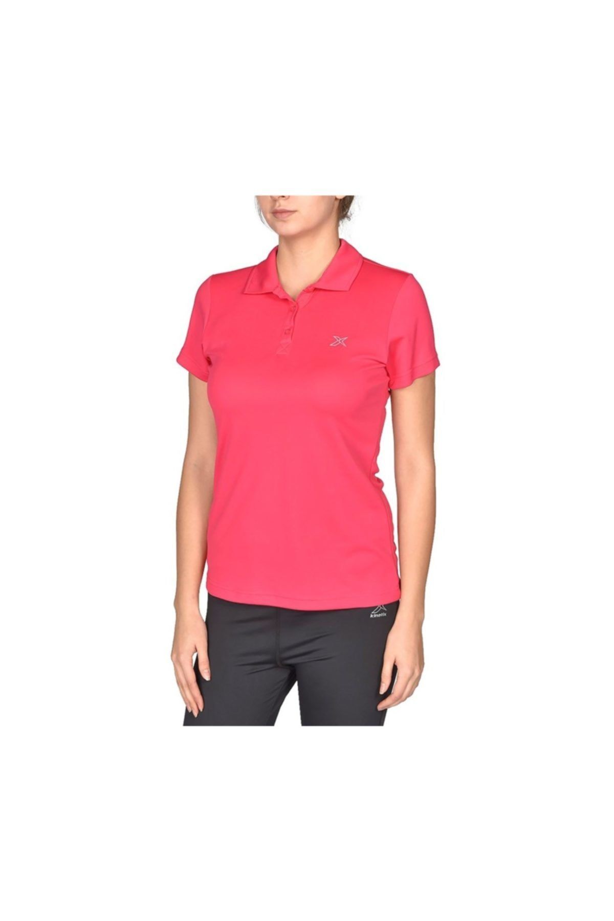 Kinetix Basic Kadın Polo Yaka Pembe Tişört (a100308570)