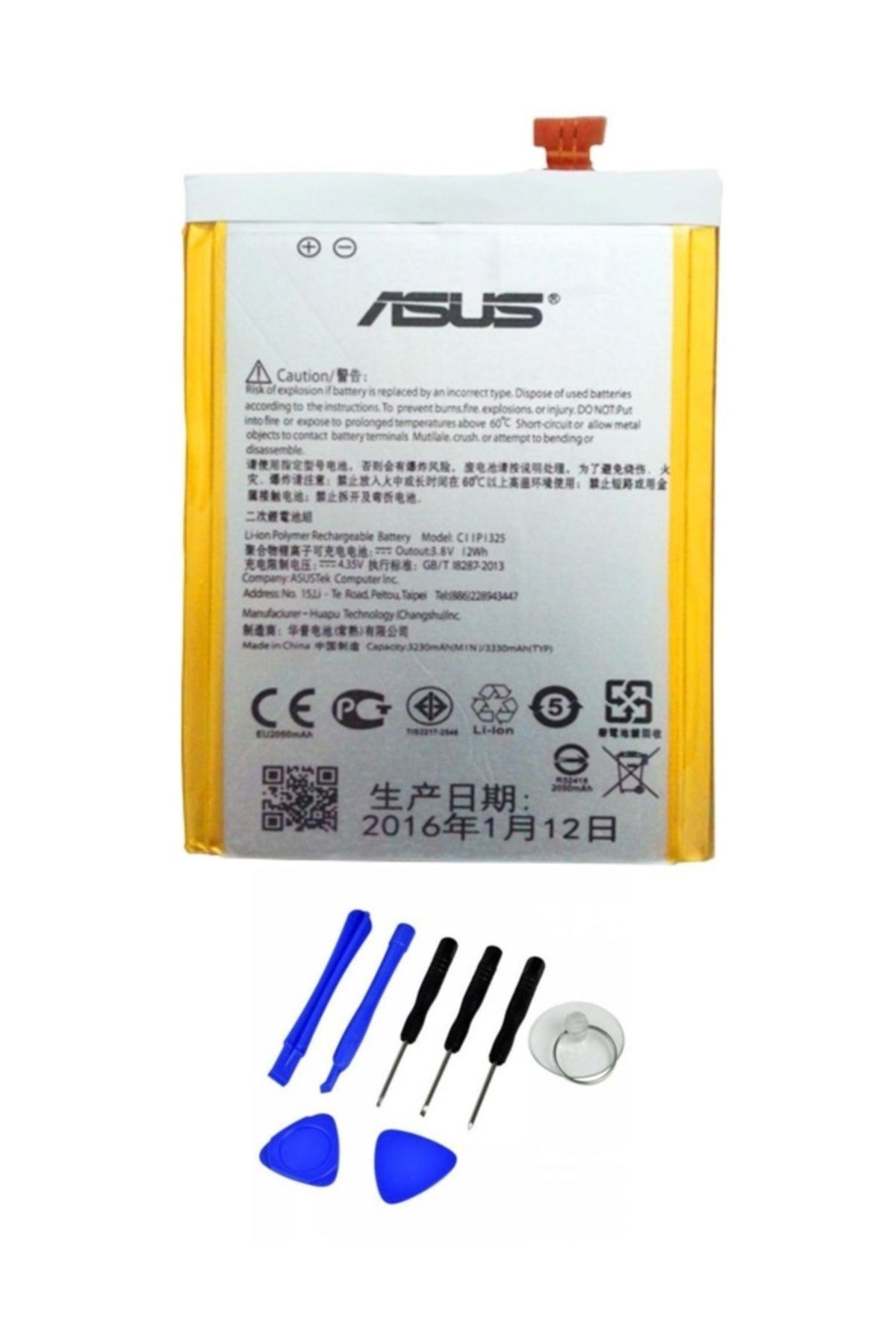 ASUS Zenfone 6 Batarya Pil C11p1325 + Tamir Seti