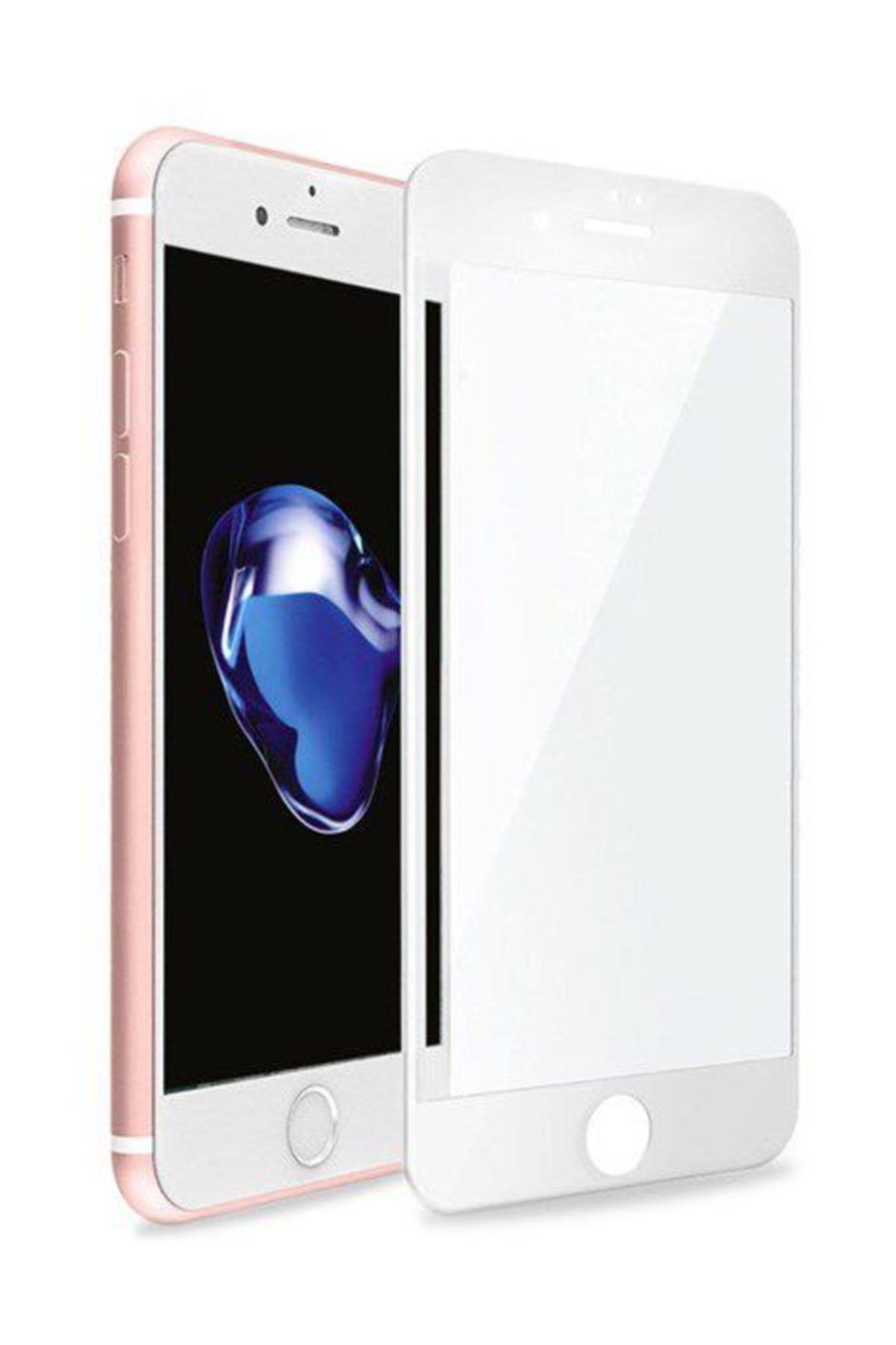 JobShop Iphone 7 Plus Kırılmaz Cam Full Kaplama Ekran 5d Beyaz