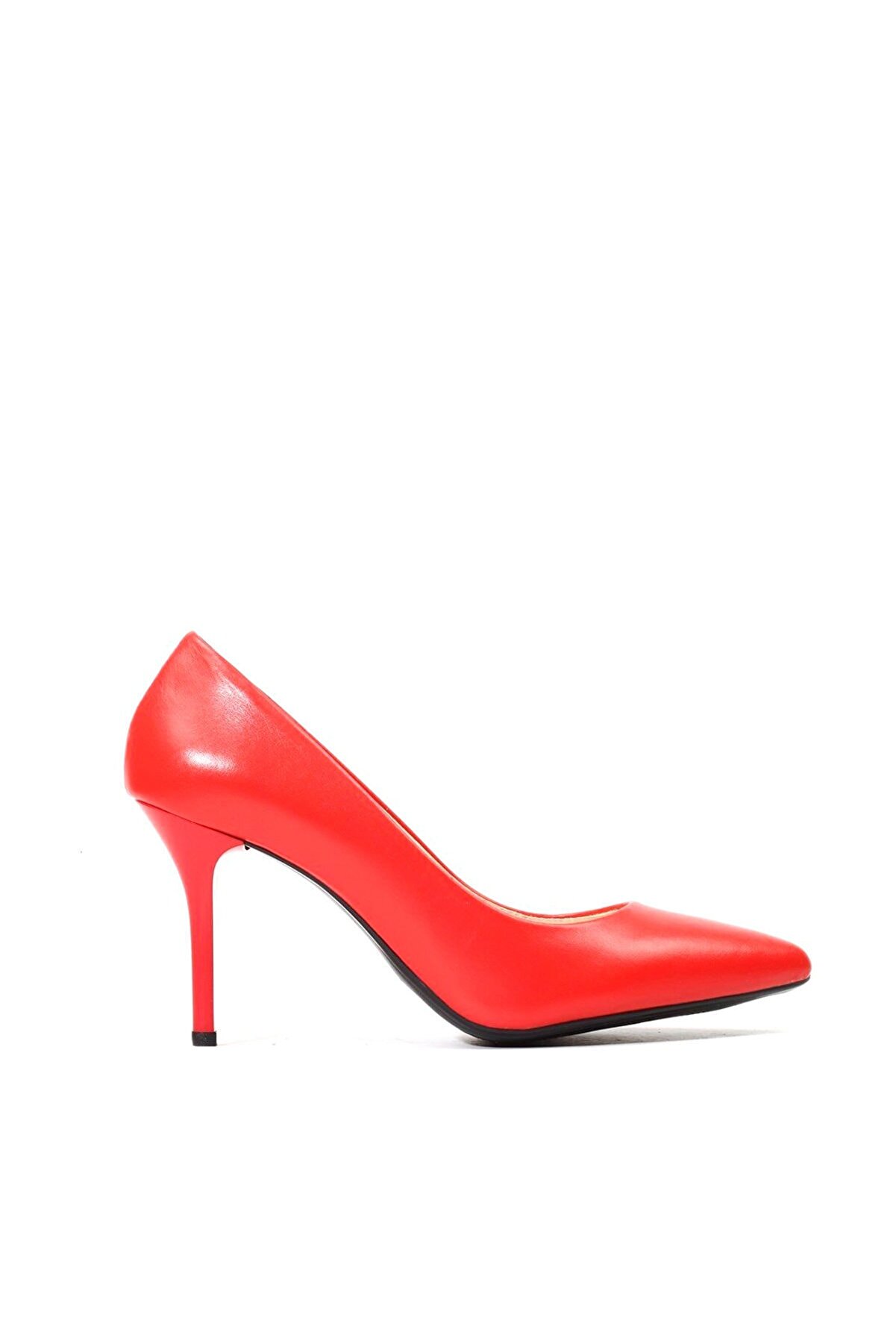 Hotiç Hakiki Deri Nar Kadın Klasik Topuklu Ayakkabı