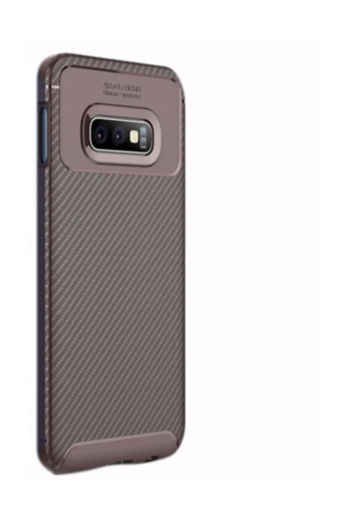 CaseStreet Samsung Galaxy S10e Kılıf Negro Karbon Dizayn+renkli Cam