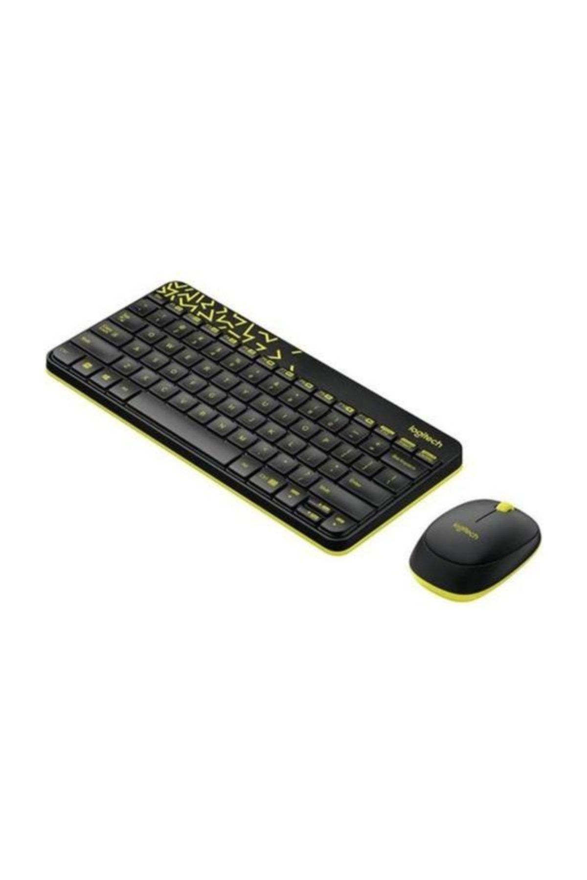 logitech Mk240 Klavye Kablosuz Set Siyah/sarı (920-008214)