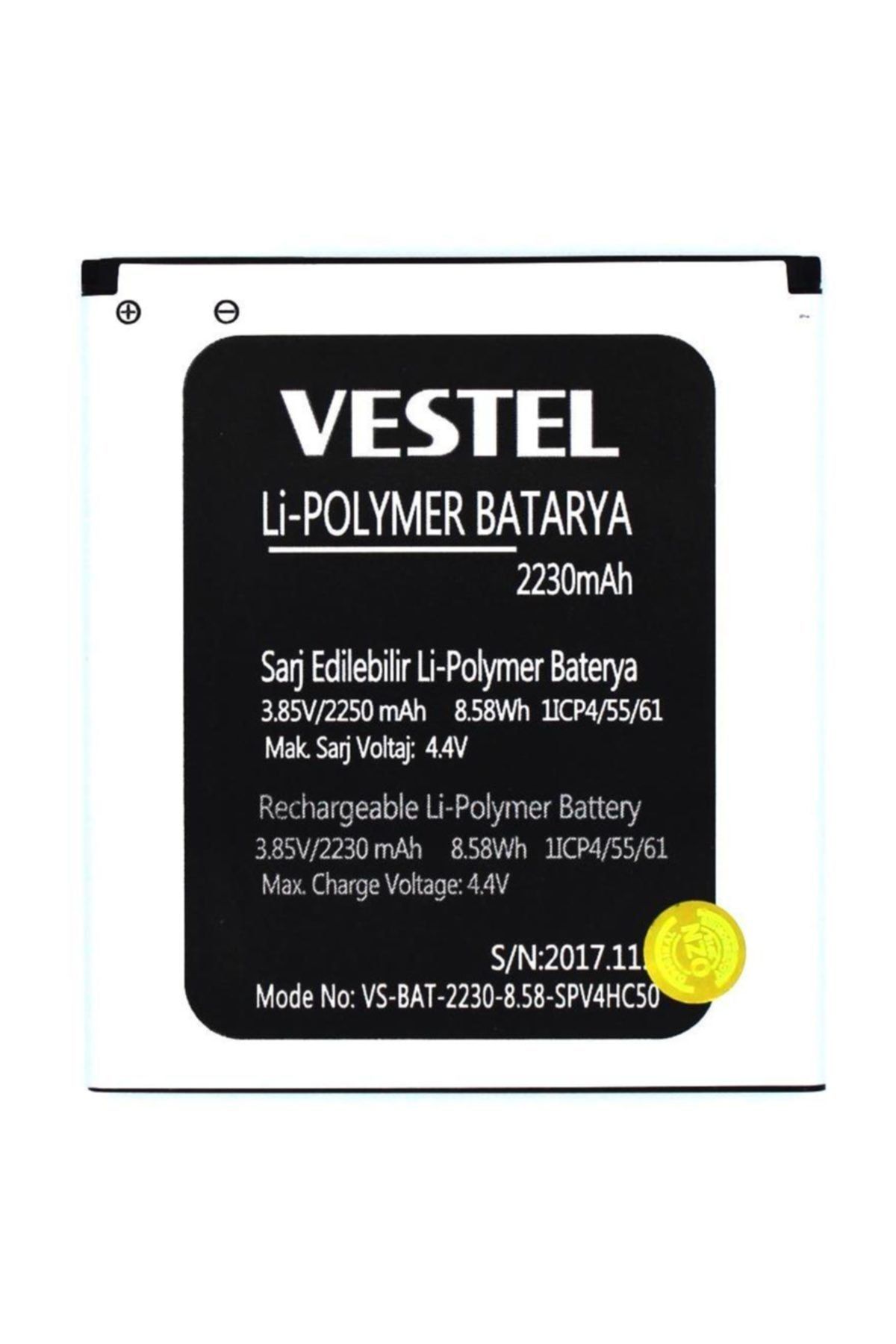 VESTEL V3 5000 Batarya Pil A++ Lityum Polimer  Pil