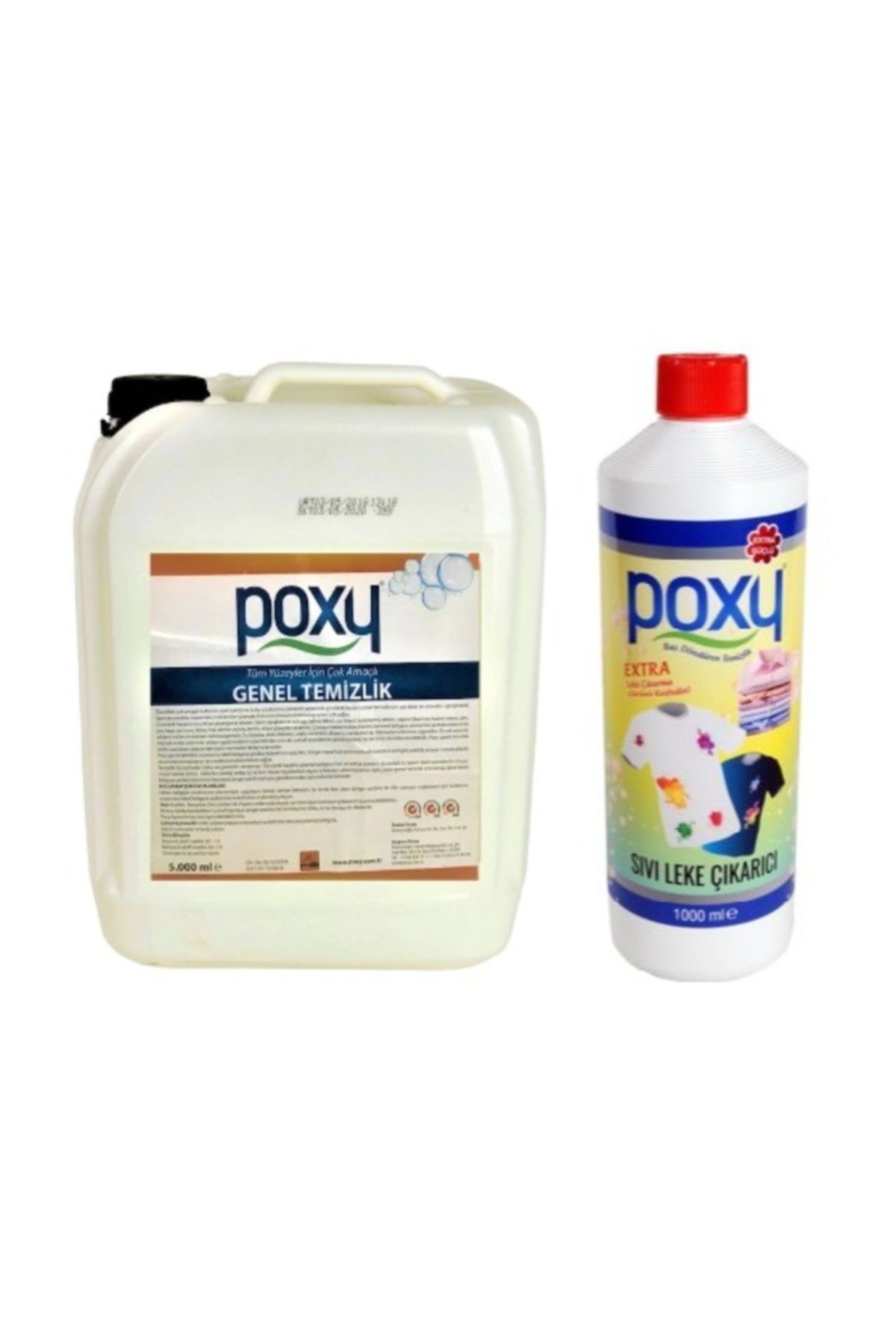 Poxy Genel Temizlik 5 Kg &  Sıvı Leke Çıkarıcı 1 Kg