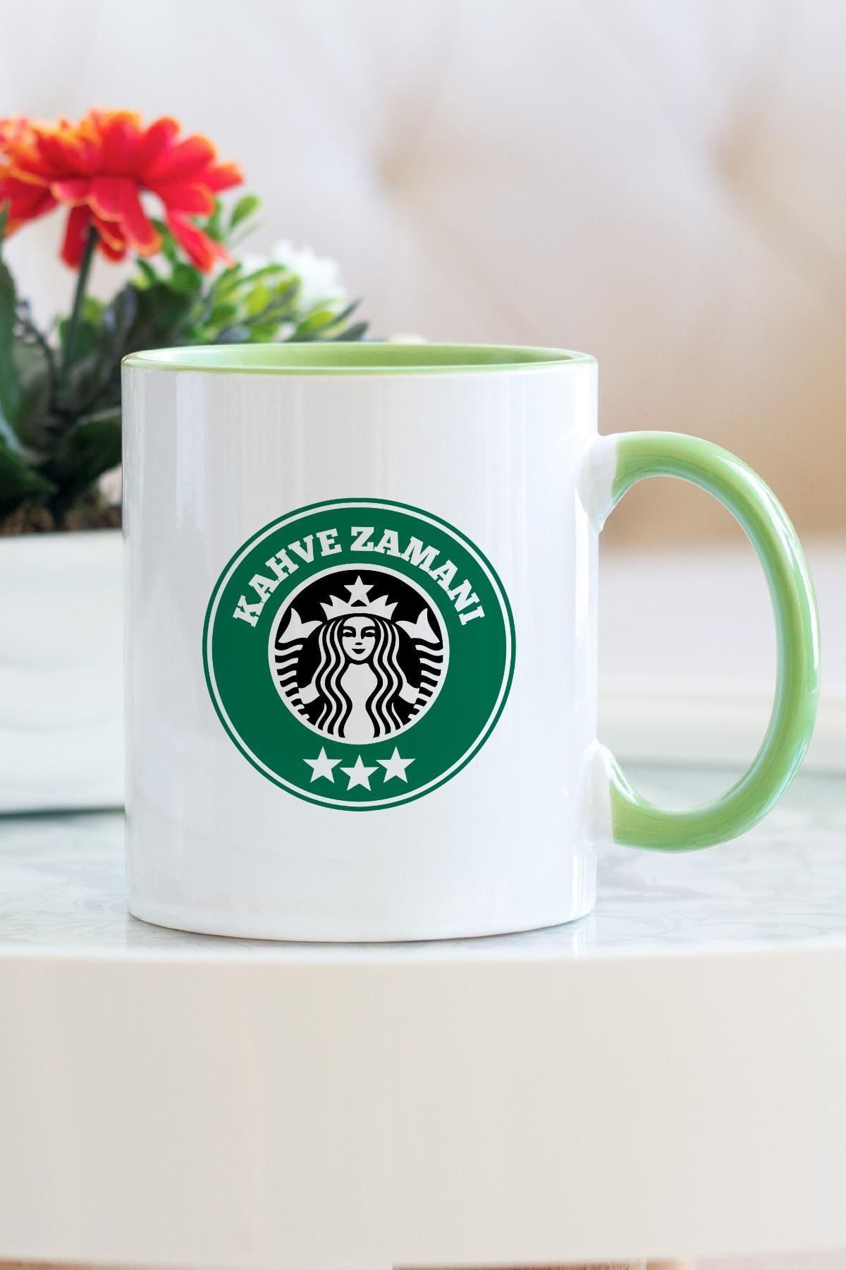 Hediyehanem Starbucks Kahve Zamanı Yeşil Kupa Bardak