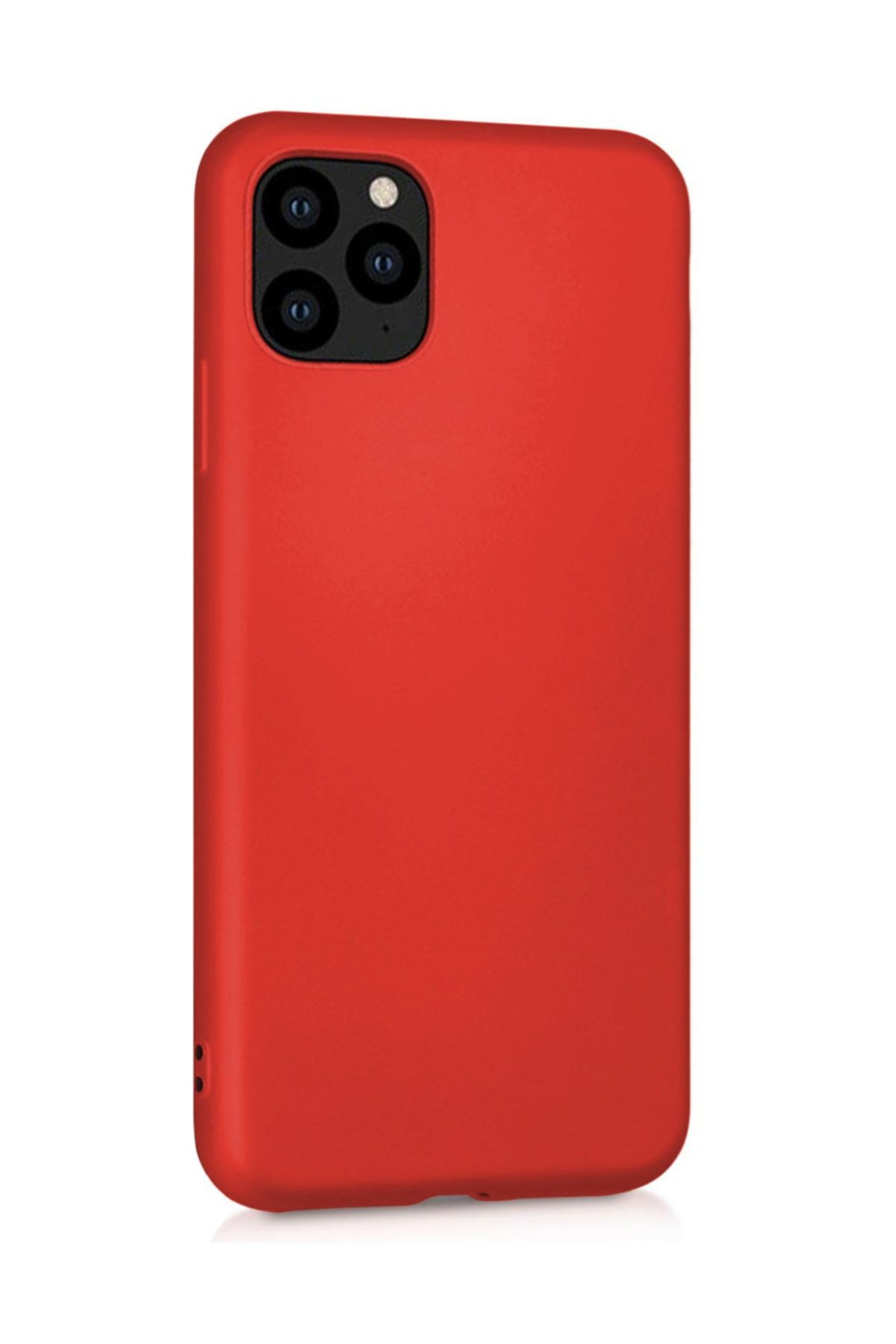 Microsonic Matte Silicone Apple Iphone 11 Pro (5.8'') Kılıf Kırmızı