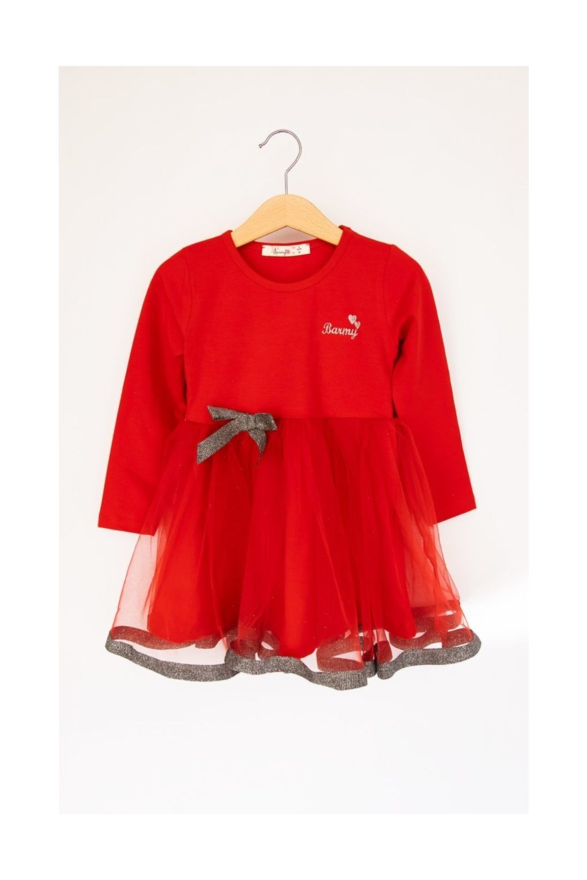 Breeze Kırmızı Tüllü Çocuk Elbise