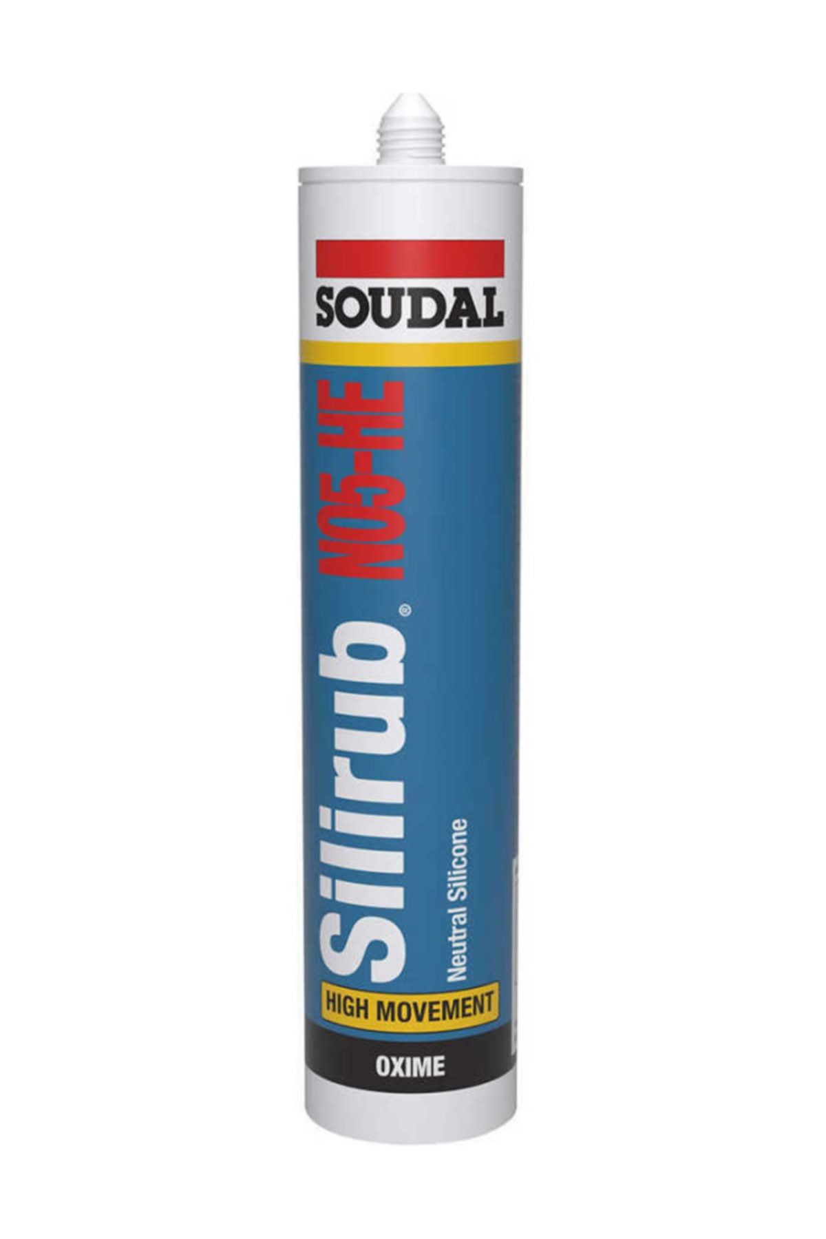 Soudal Silirub NO5-HE Nötr Dış Cephe Derz Dolgu Silikonu 300 ml kartuş Şeffaf