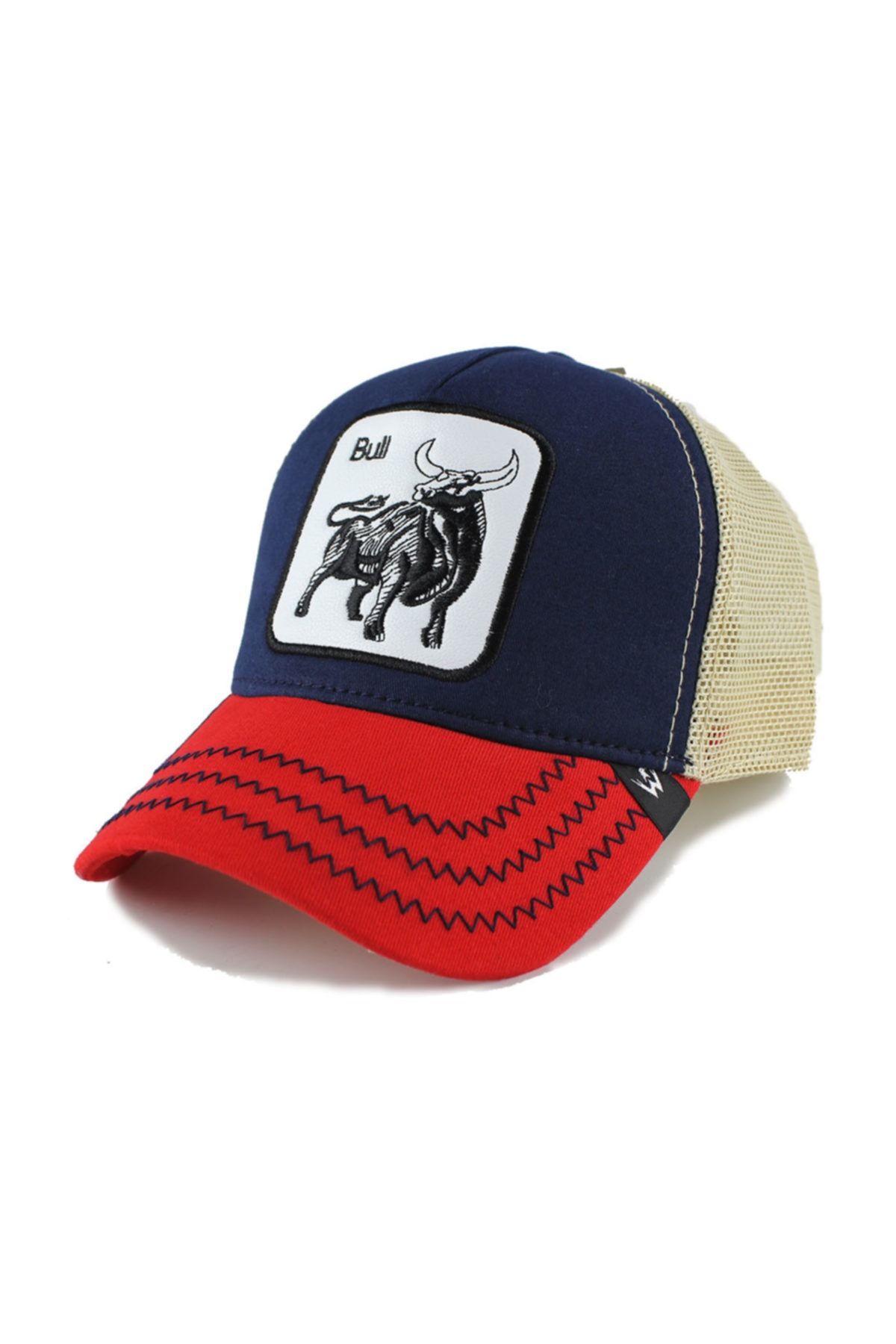 Silver Hawk Boğa (bull) Model Şapka Kırmızı Lacivert