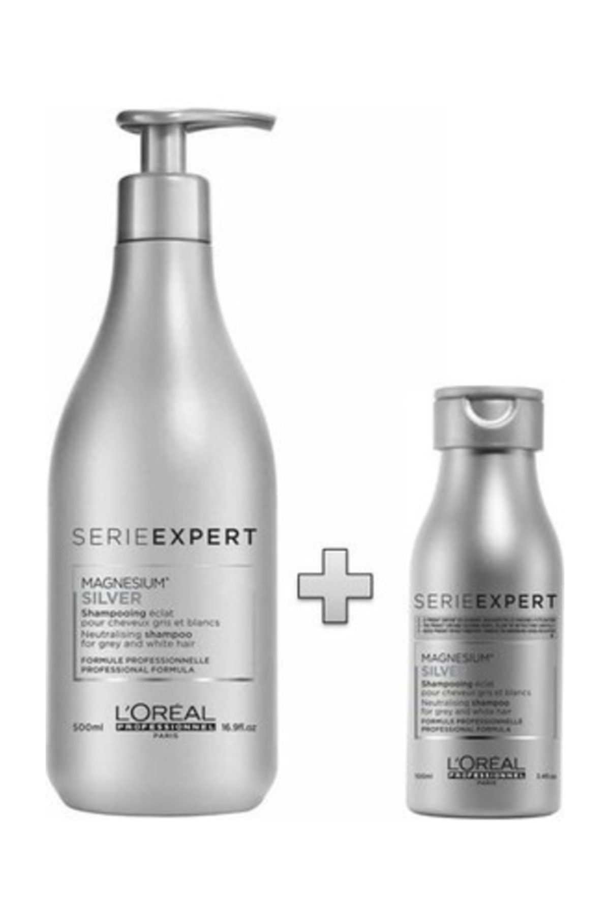 L'oreal Professionnel Silver Beyaz Ve Gri Saçlar Için Saç Bakım Şampuanı 500 Ml + Seyahat Boyu  100 ml.