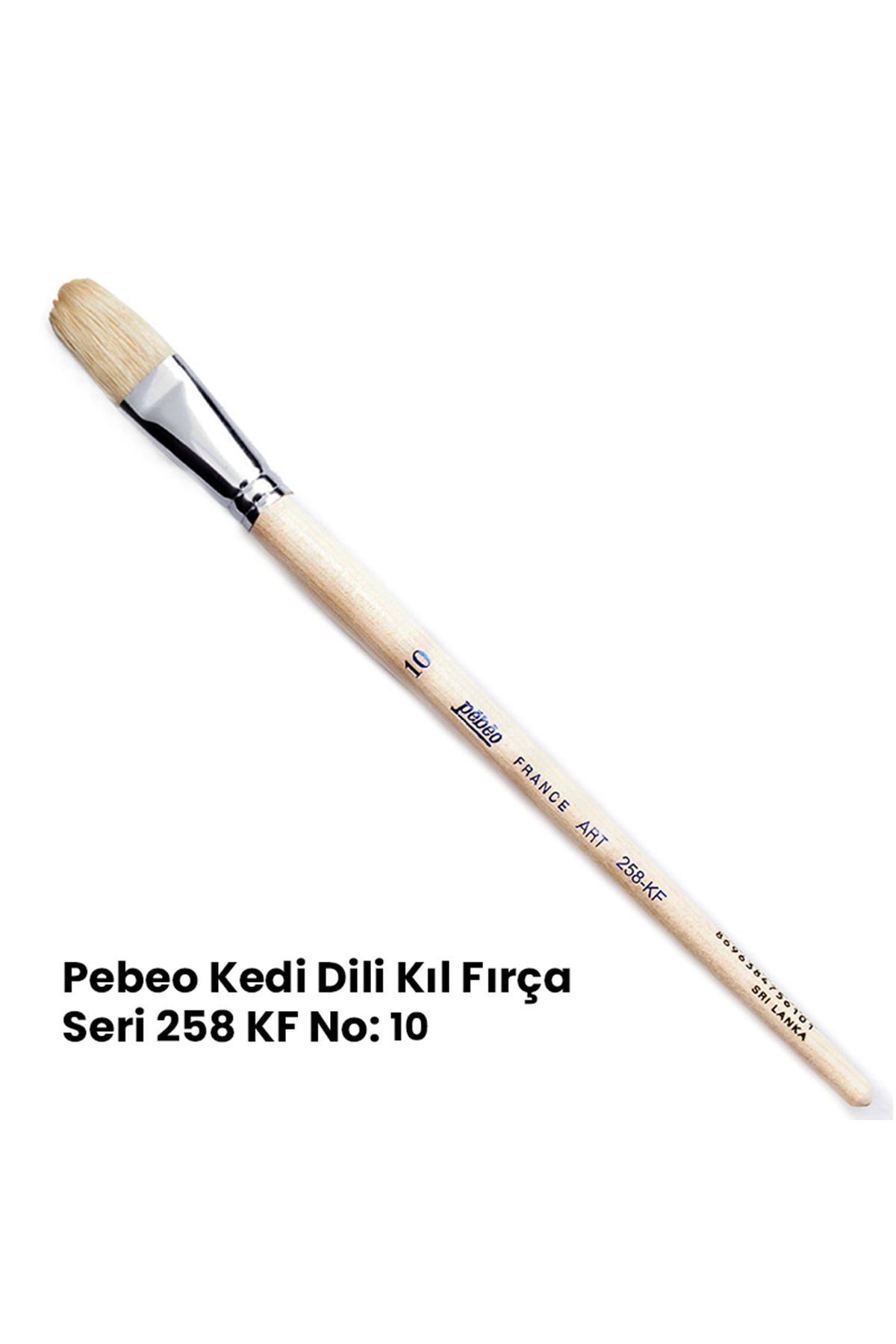 Pebeo 258KF Seri Kedi Dili Fırça No 10